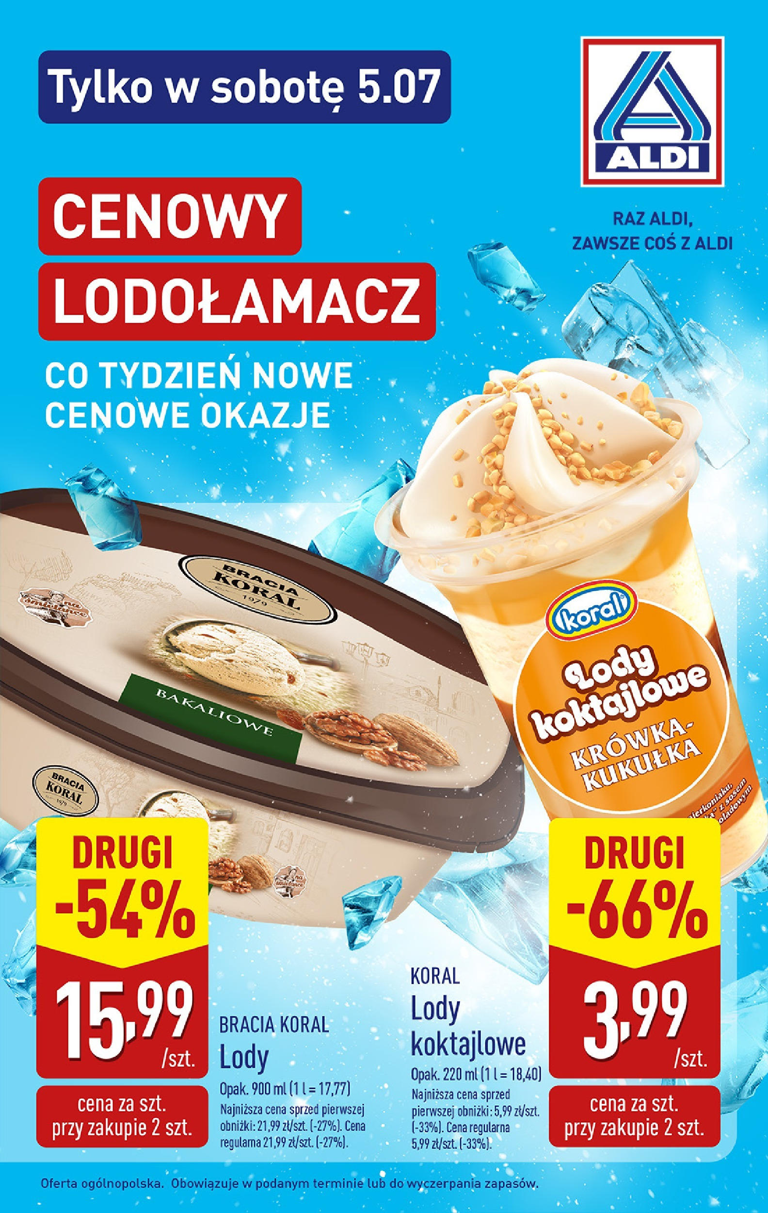 Aldi Gazetka - Promocja weekend od 03.07.2025 - Ulotka PDF, promocje | Strona: 10 | Produkty: Krowka, Lody