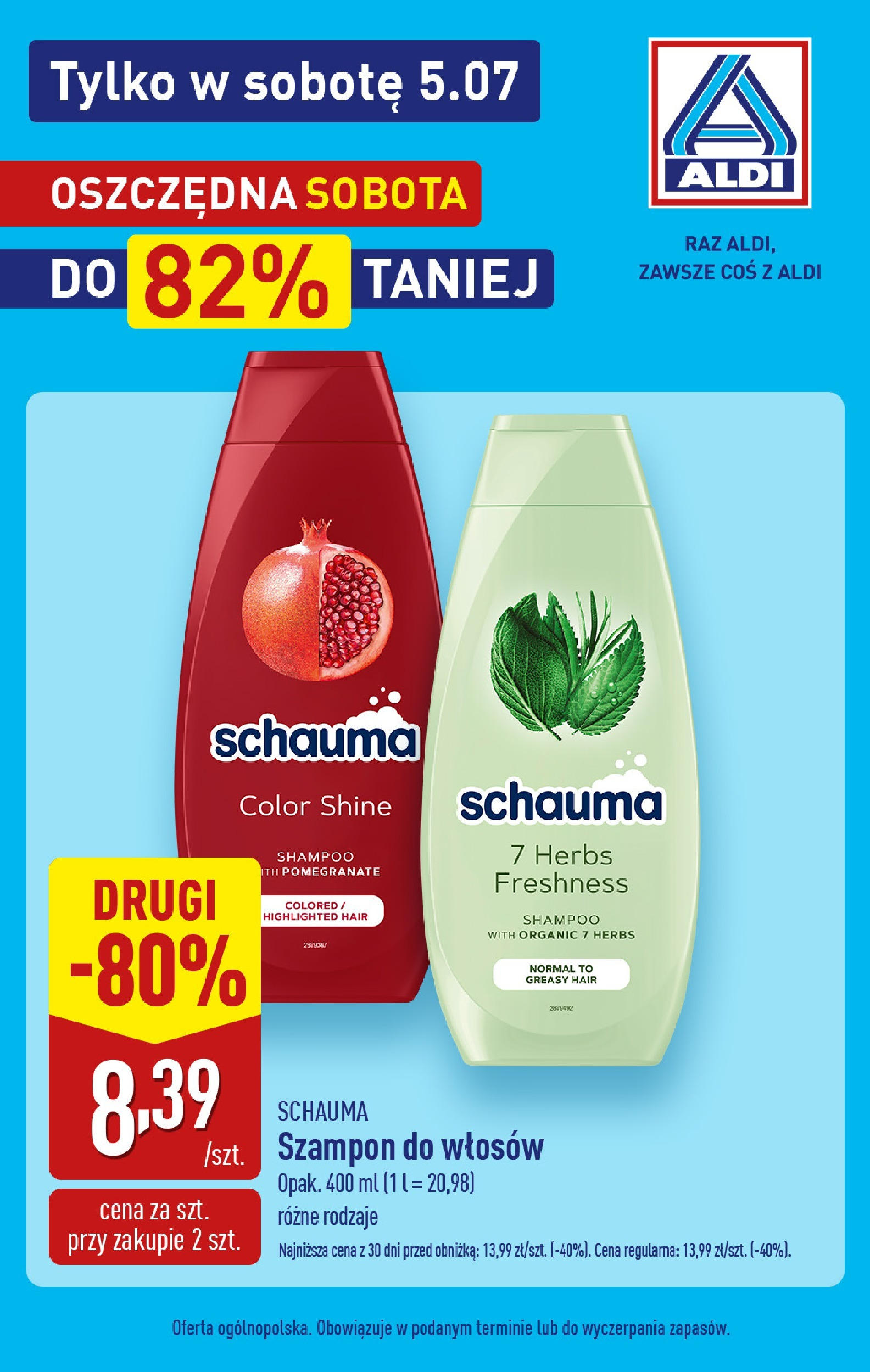 Aldi - Aldi food sobota ważne do 5.07 od 04.07.2025 - Ulotka PDF, promocje | Strona: 3 | Produkty: Szampon