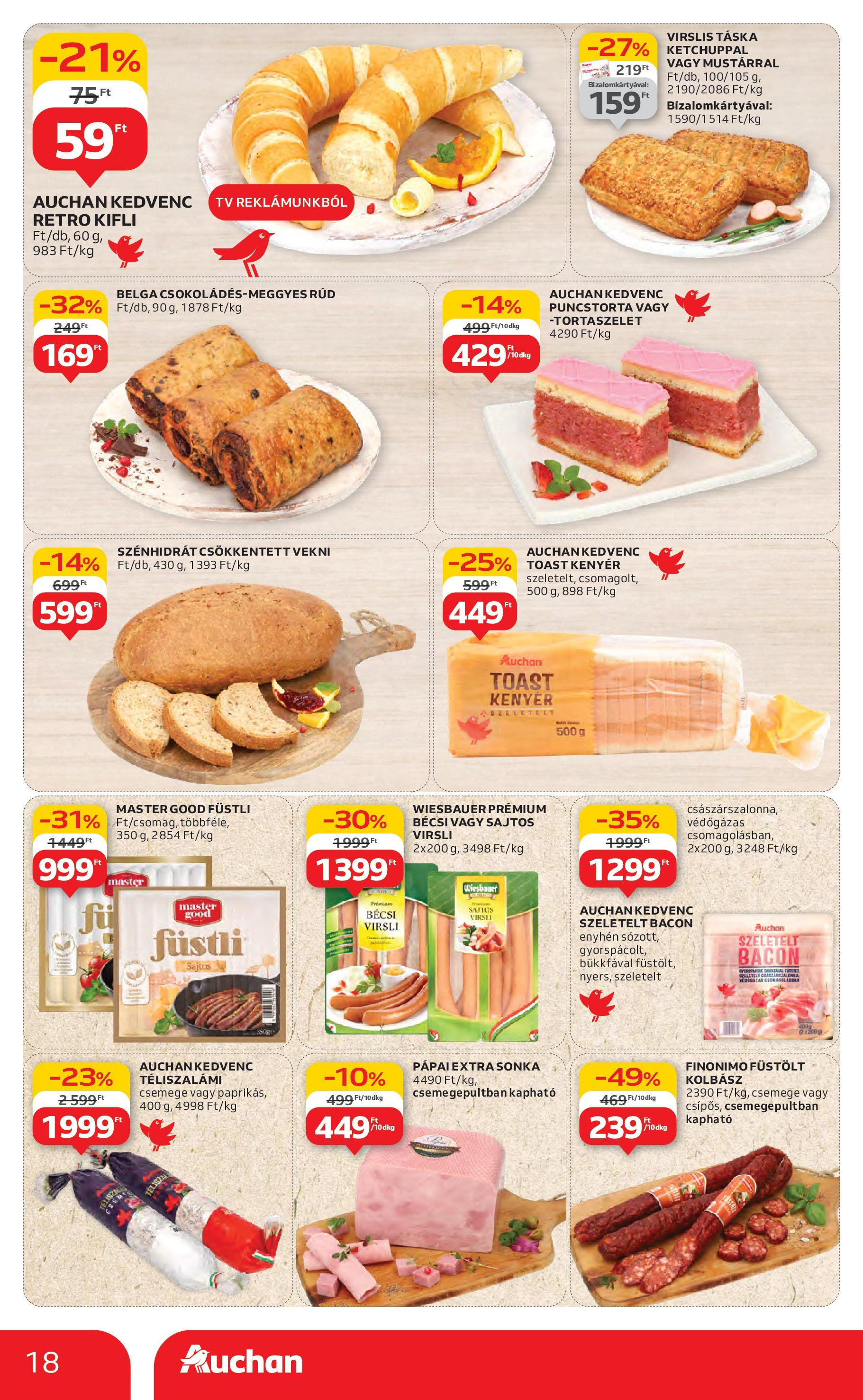 Akciós újság új Auchan - 2025.06.26. -tól/töl ⏳ | Oldal: 18 | Termékek: Kolbász, Táska, Szeletelt bacon, Bacon Auchan Akciós újság - 2025.06.26. -tól/töl > akció, lapozható szórólap 🛍️ | Oldal: 18 | Termékek: Kolbász, Táska, Szeletelt bacon, Bacon