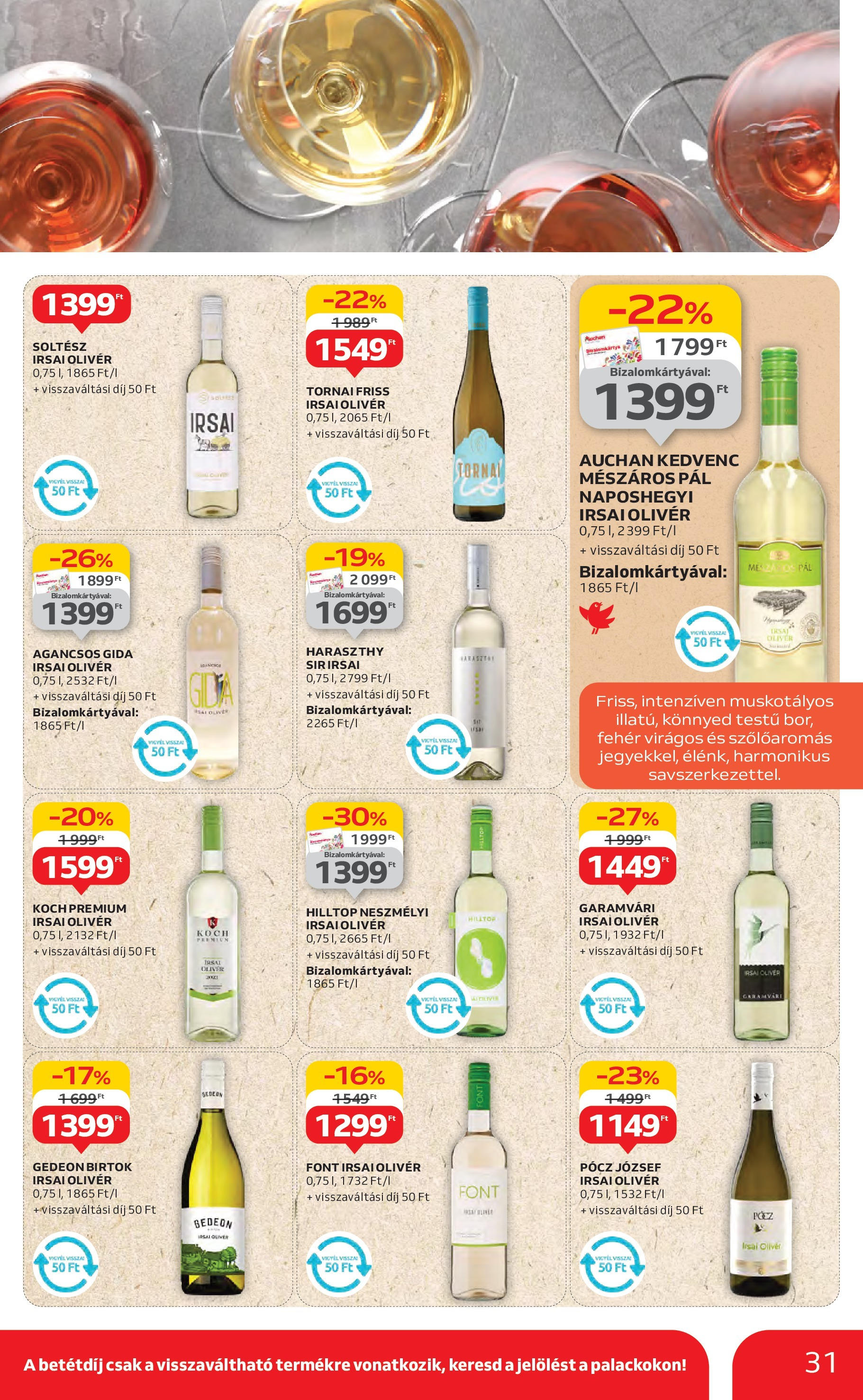 Akciós újság új Auchan - 2025.06.26. -tól/töl ⏳ | Oldal: 31 Auchan Akciós újság - 2025.06.26. -tól/töl > akció, lapozható szórólap 🛍️ | Oldal: 31