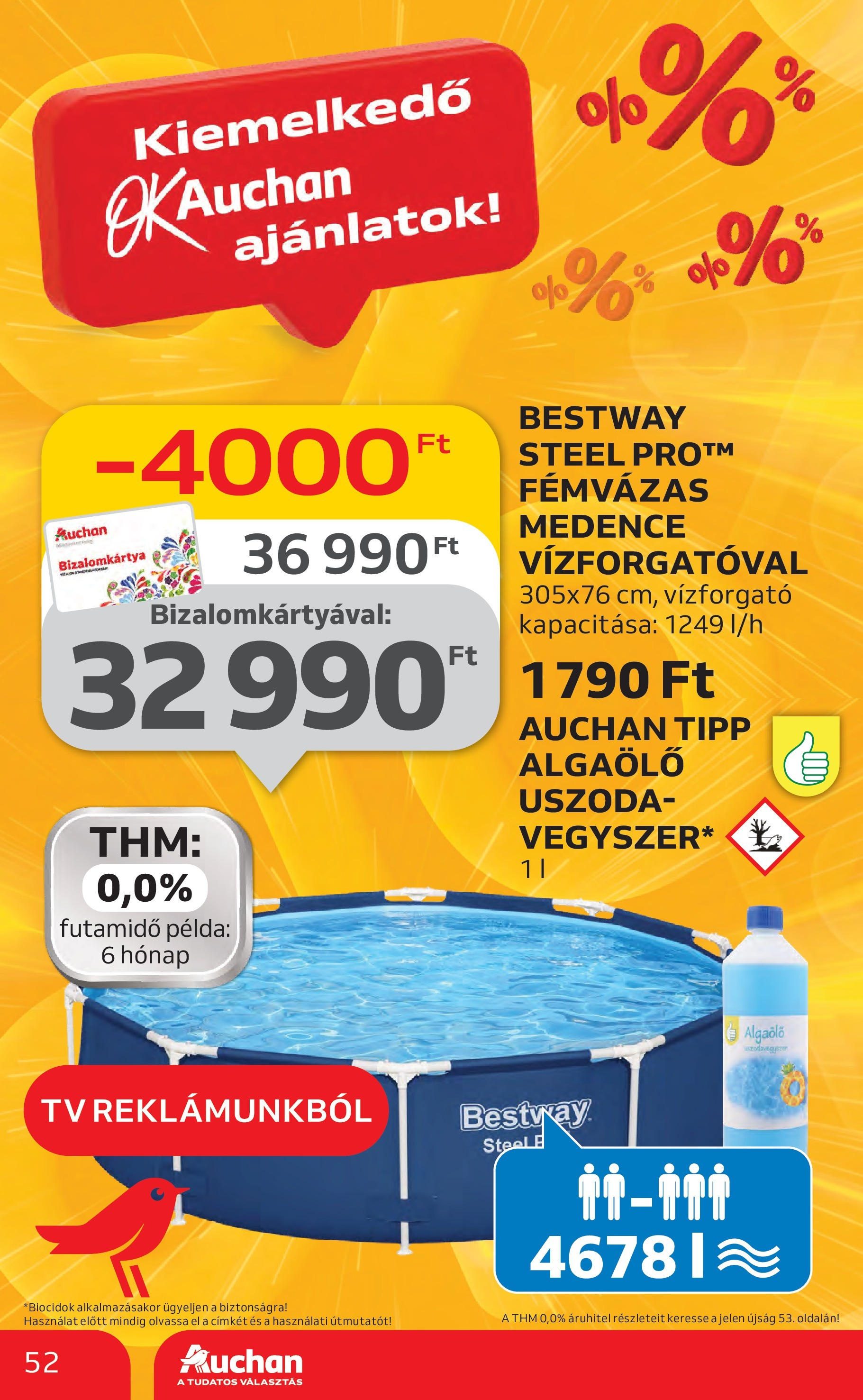 Akciós újság új Auchan - 2025.06.26. -tól/töl ⏳ | Oldal: 52 | Termékek: TV, Medence Auchan Akciós újság - 2025.06.26. -tól/töl > akció, lapozható szórólap 🛍️ | Oldal: 52 | Termékek: TV, Medence