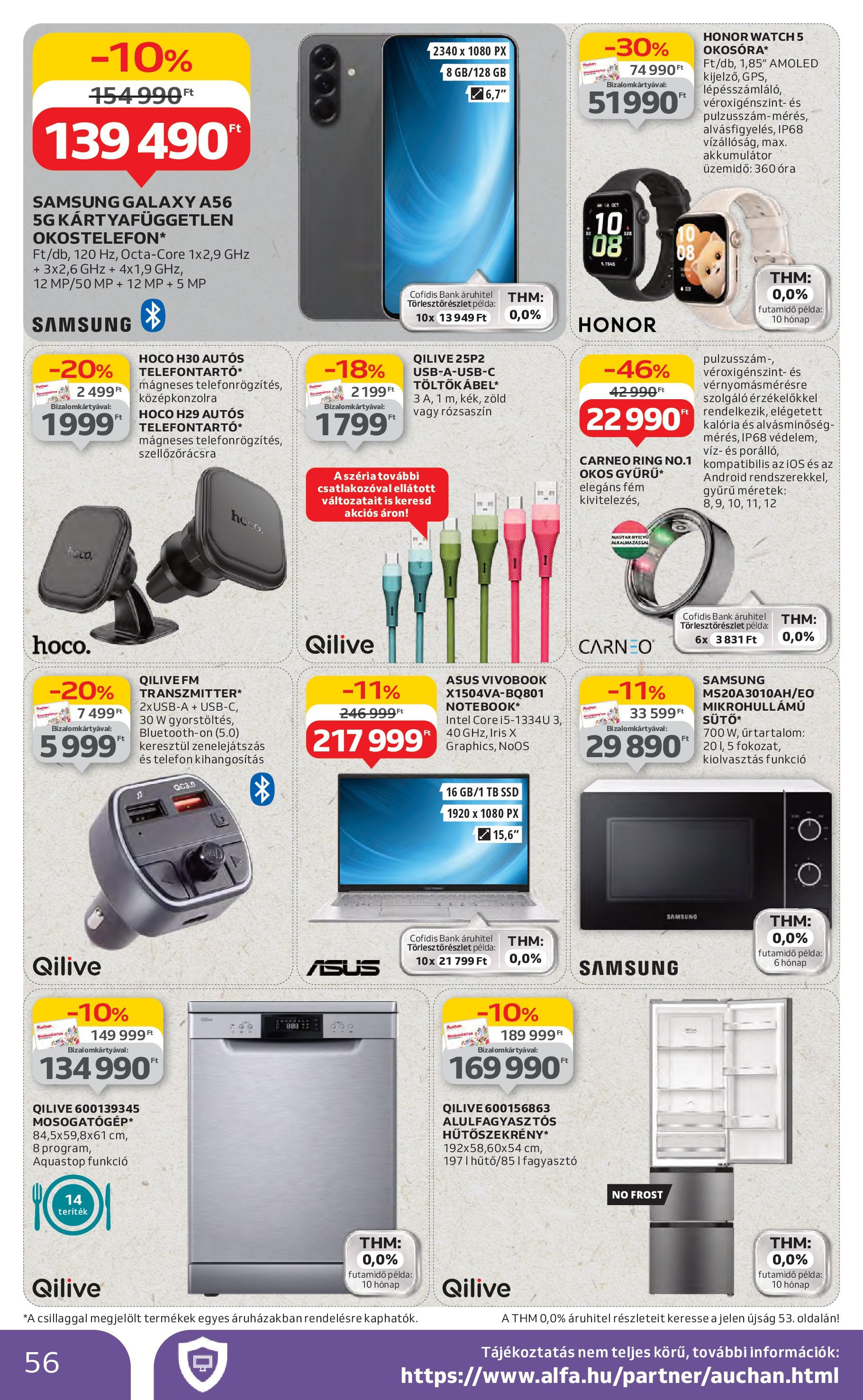 Akciós újság új Auchan - 2025.06.26. -tól/töl ⏳ | Oldal: 56 | Termékek: SSD, Smartwatch, Smartphone, Akkumulátor Auchan Akciós újság - 2025.06.26. -tól/töl > akció, lapozható szórólap 🛍️ | Oldal: 56 | Termékek: SSD, Smartwatch, Smartphone, Akkumulátor