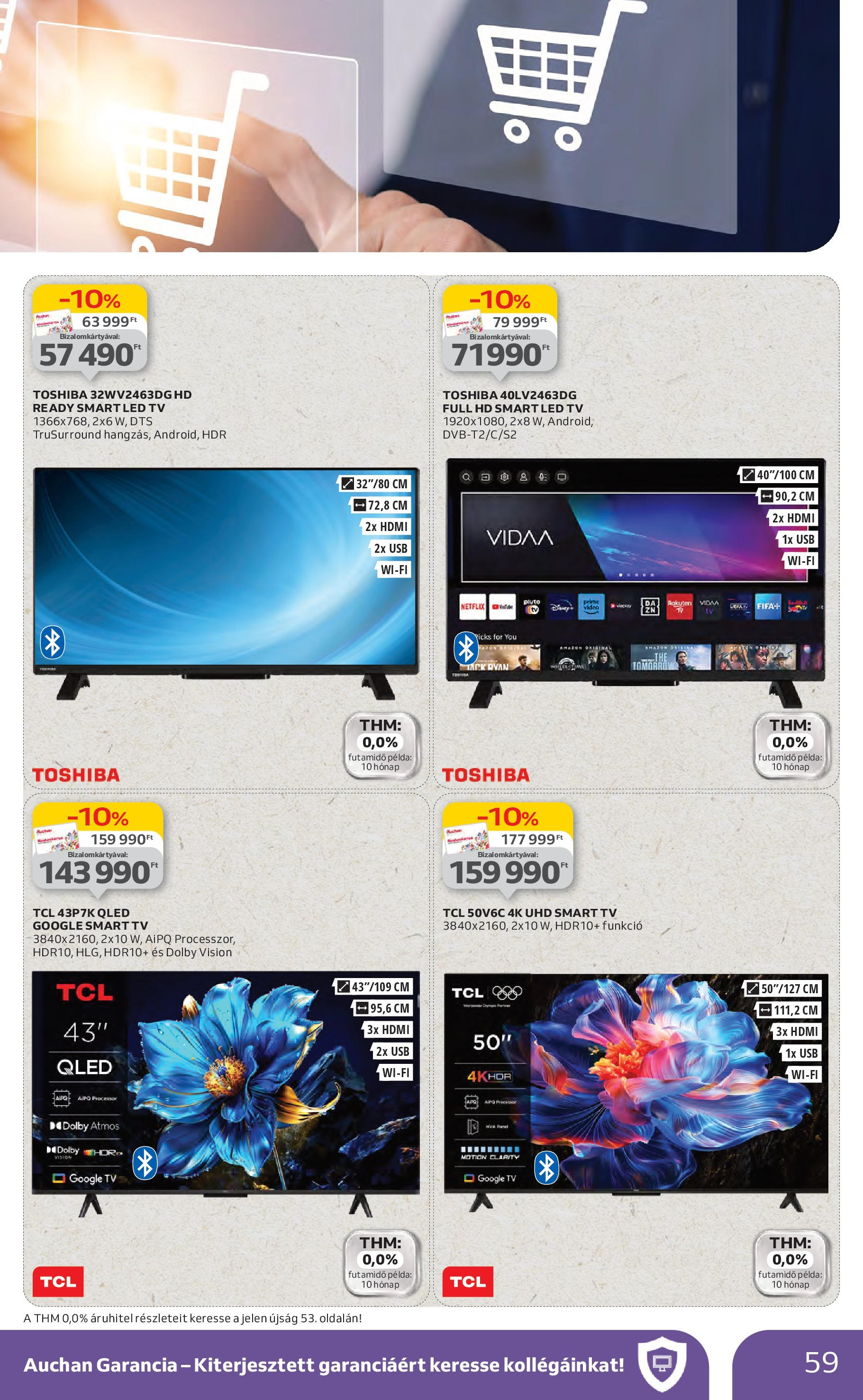 Akciós újság új Auchan - 2025.06.26. -tól/töl ⏳ | Oldal: 59 | Termékek: USB, TV, Smart tv Auchan Akciós újság - 2025.06.26. -tól/töl > akció, lapozható szórólap 🛍️ | Oldal: 59 | Termékek: USB, TV, Smart tv