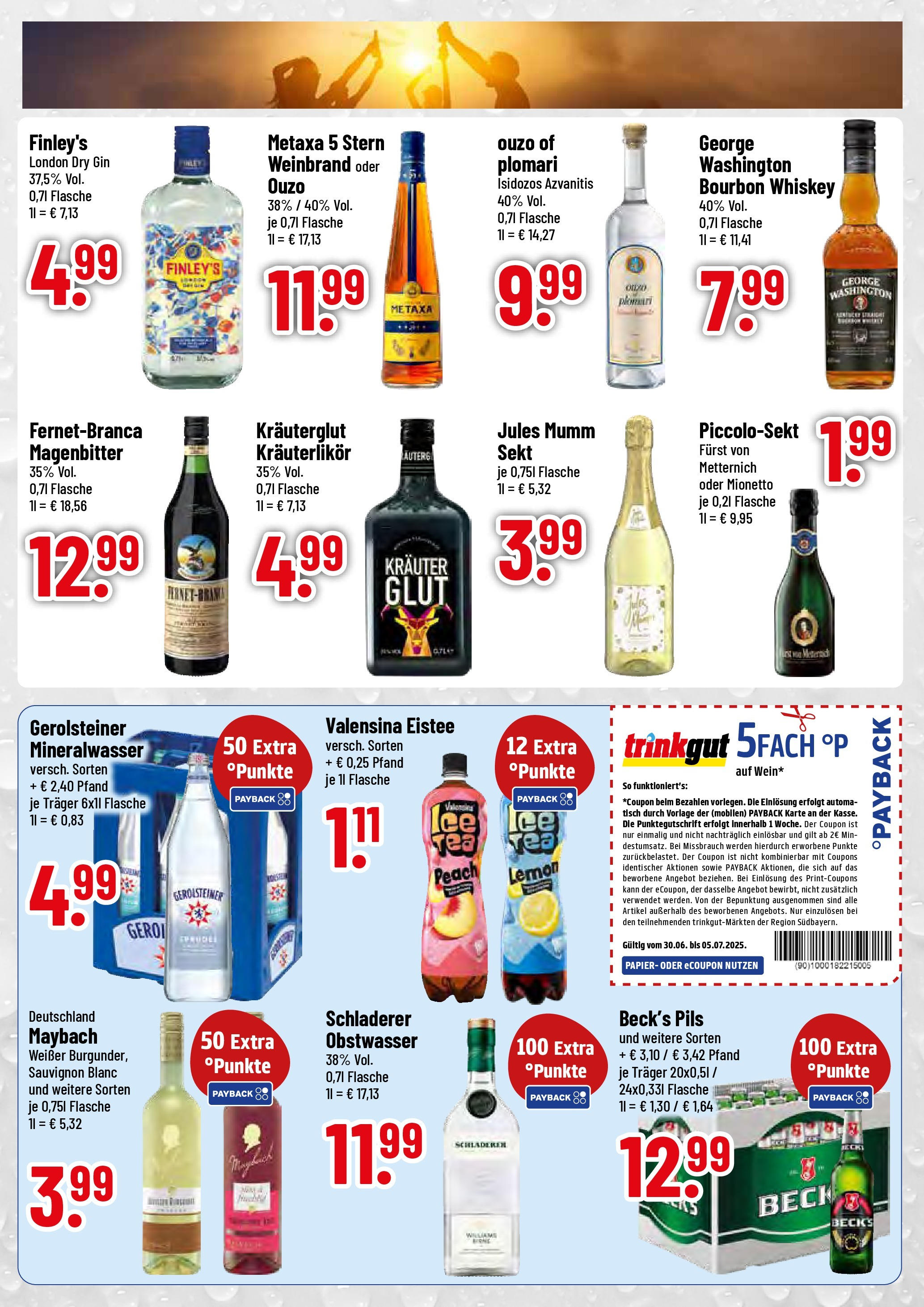 Trinkgut prospekt Pfaffenhofen/Ilm	 (ab 29.06.2025) » Angebote online | Seite: 3 | Produkte: Sekt, Pils, Mineralwasser, Valensina