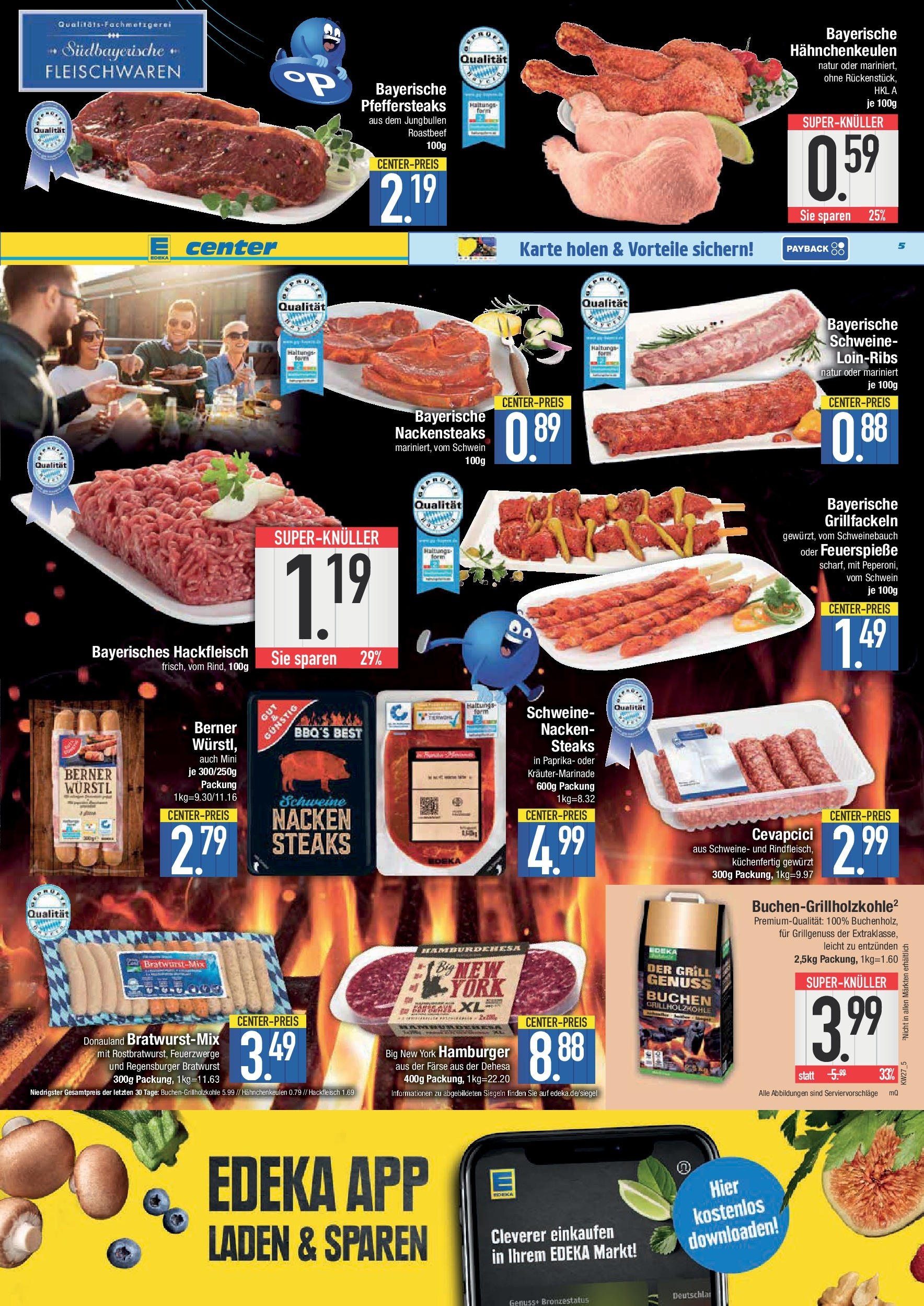 Edeka prospekt München	 (ab 29.06.2025) » Angebote Online | Seite: 5 | Produkte: Grill, Würstl, Cevapcici, Steak