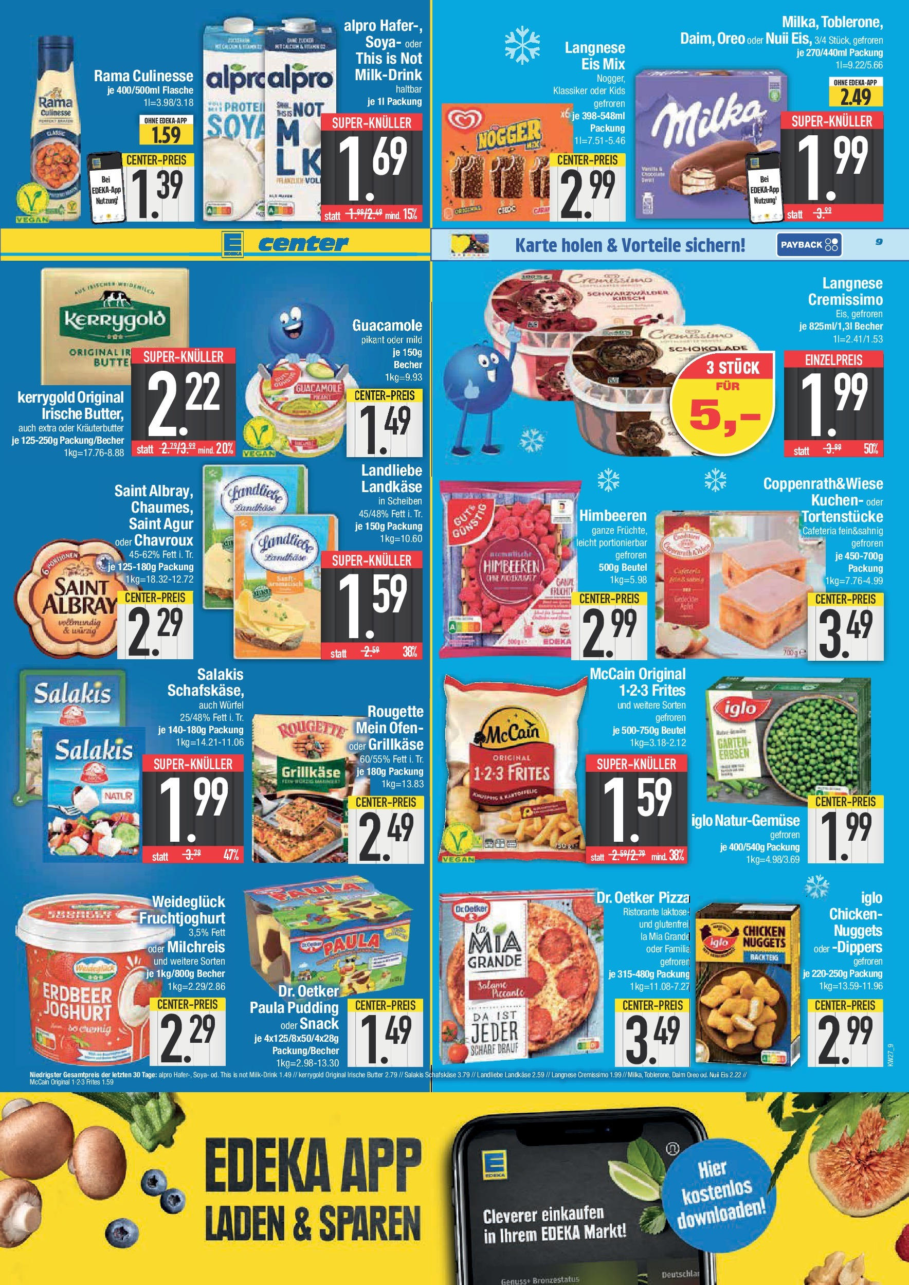 Edeka prospekt München	 (ab 29.06.2025) » Angebote Online | Seite: 9 | Produkte: Ristorante, Joghurt, Alpro, Schafskase