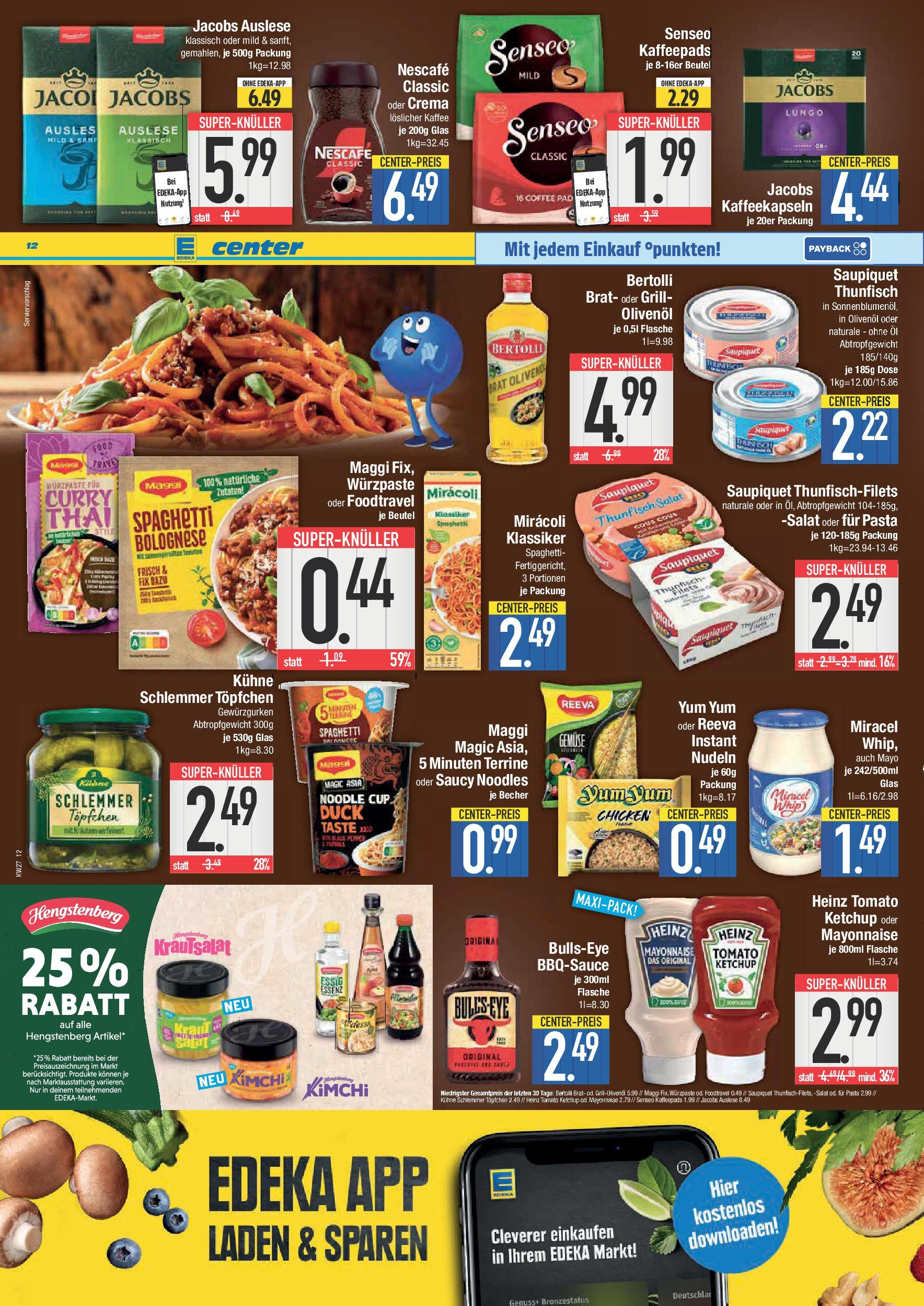 Edeka prospekt München	 (ab 29.06.2025) » Angebote Online | Seite: 12 | Produkte: Grill, Maggi, Olivenol, Gemüse