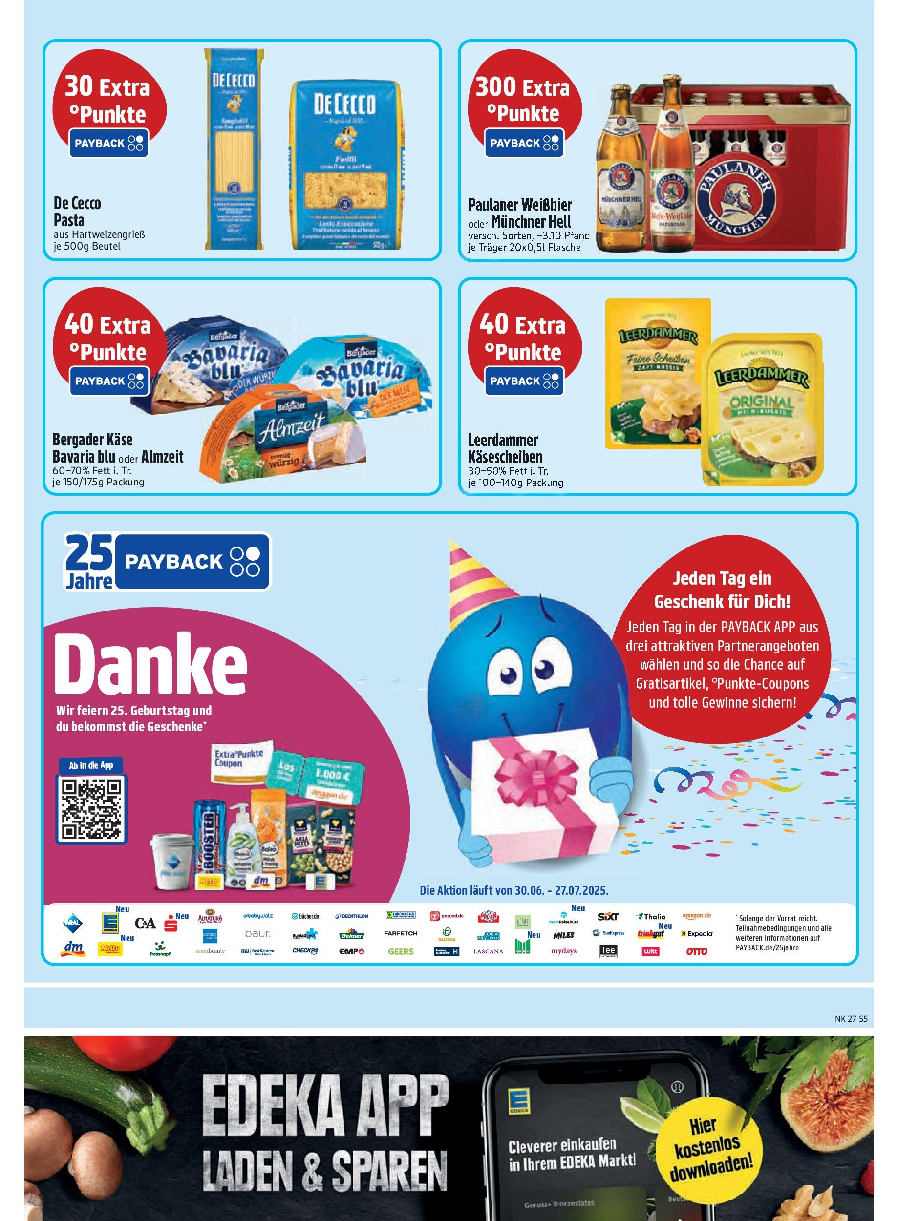 Edeka prospekt Trostberg	 (ab 29.06.2025) » Angebote Online | Seite: 5 | Produkte: Käse, Weißbier, Leerdammer, Paulaner