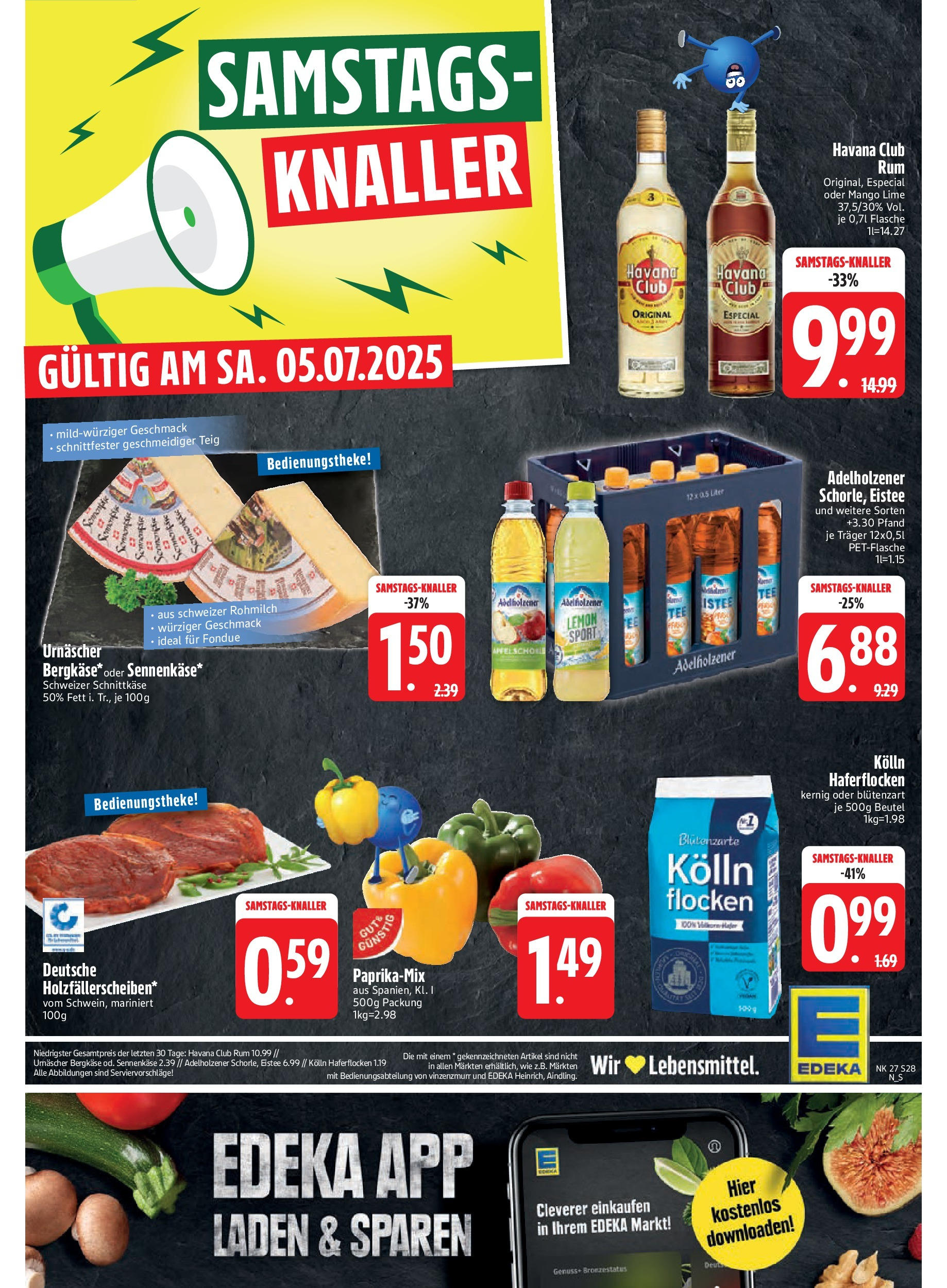 Edeka prospekt Trostberg	 (ab 29.06.2025) » Angebote Online | Seite: 28 | Produkte: Havana club, Kolln haferflocken, Kolln, Adelholzener