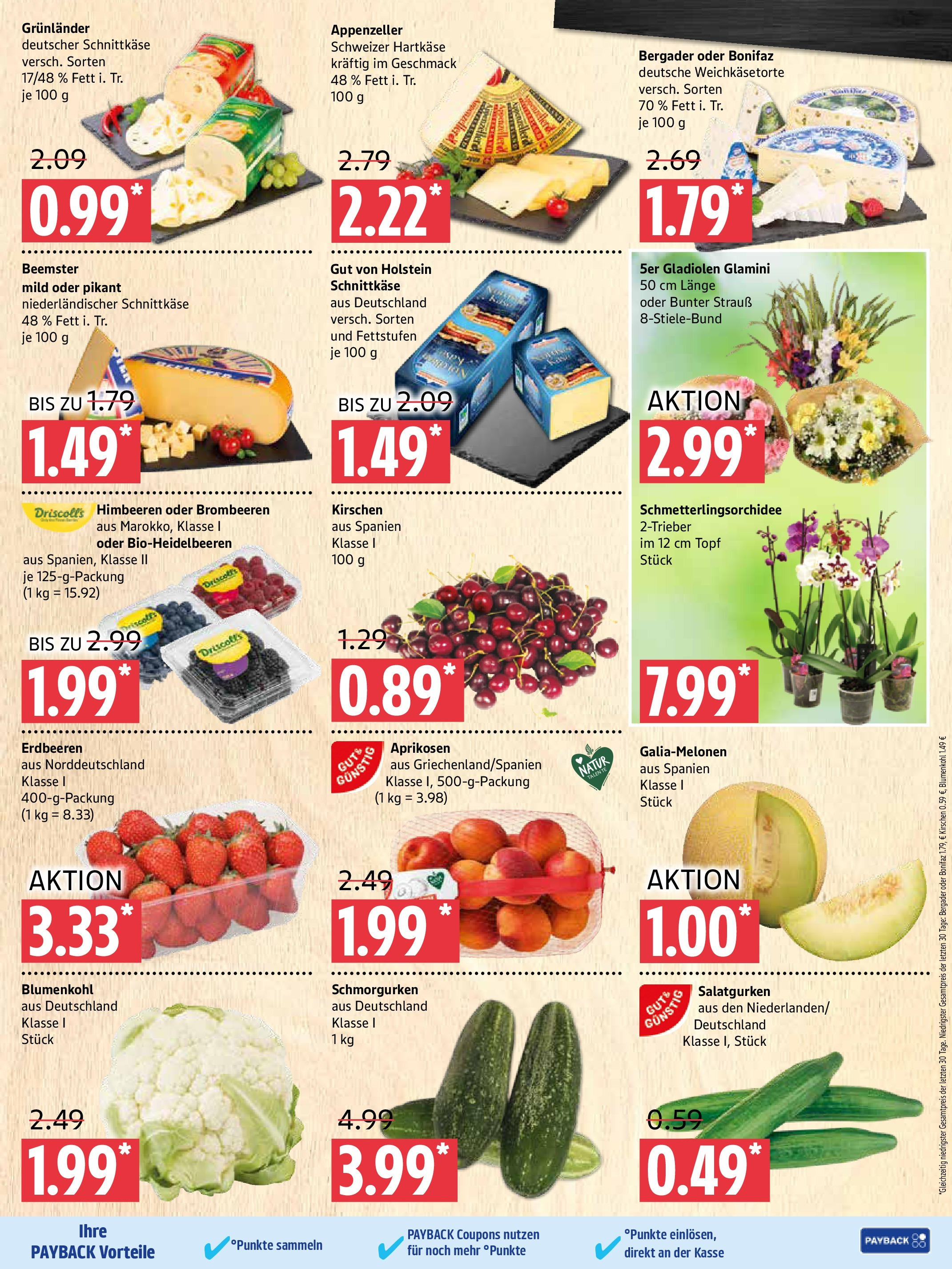 Marktkauf - Marktkauf: Wochenangebote (ab 30.06.2025) » Angebote online | Seite: 3 | Produkte: Himbeeren, Grunlander, Blumenkohl, Erdbeeren