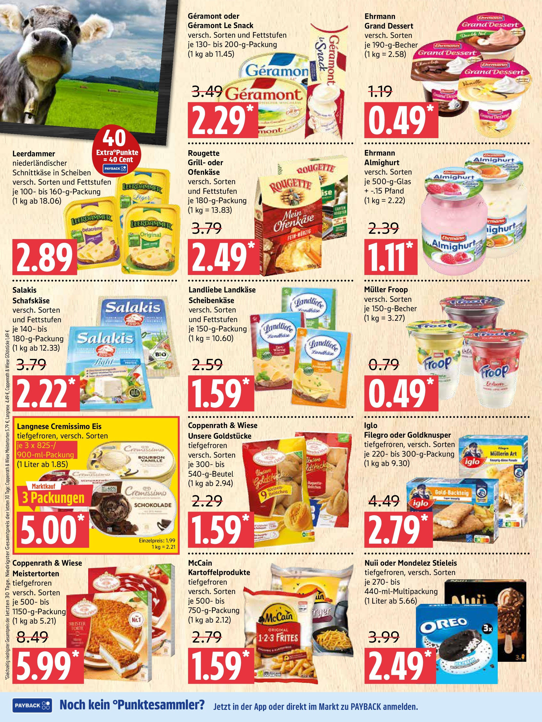 Marktkauf - Marktkauf: Wochenangebote (ab 30.06.2025) » Angebote online | Seite: 4 | Produkte: Langnese, Ehrmann almighurt, Schokolade, Leerdammer