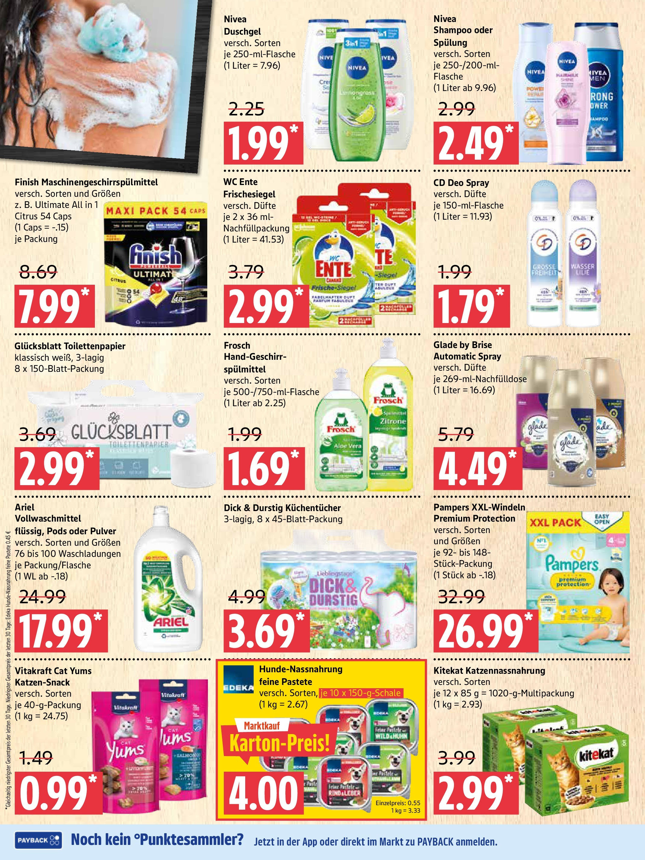 Marktkauf - Marktkauf: Wochenangebote (ab 30.06.2025) » Angebote online | Seite: 8 | Produkte: Duft, Wasser, Shower Gel, Ente
