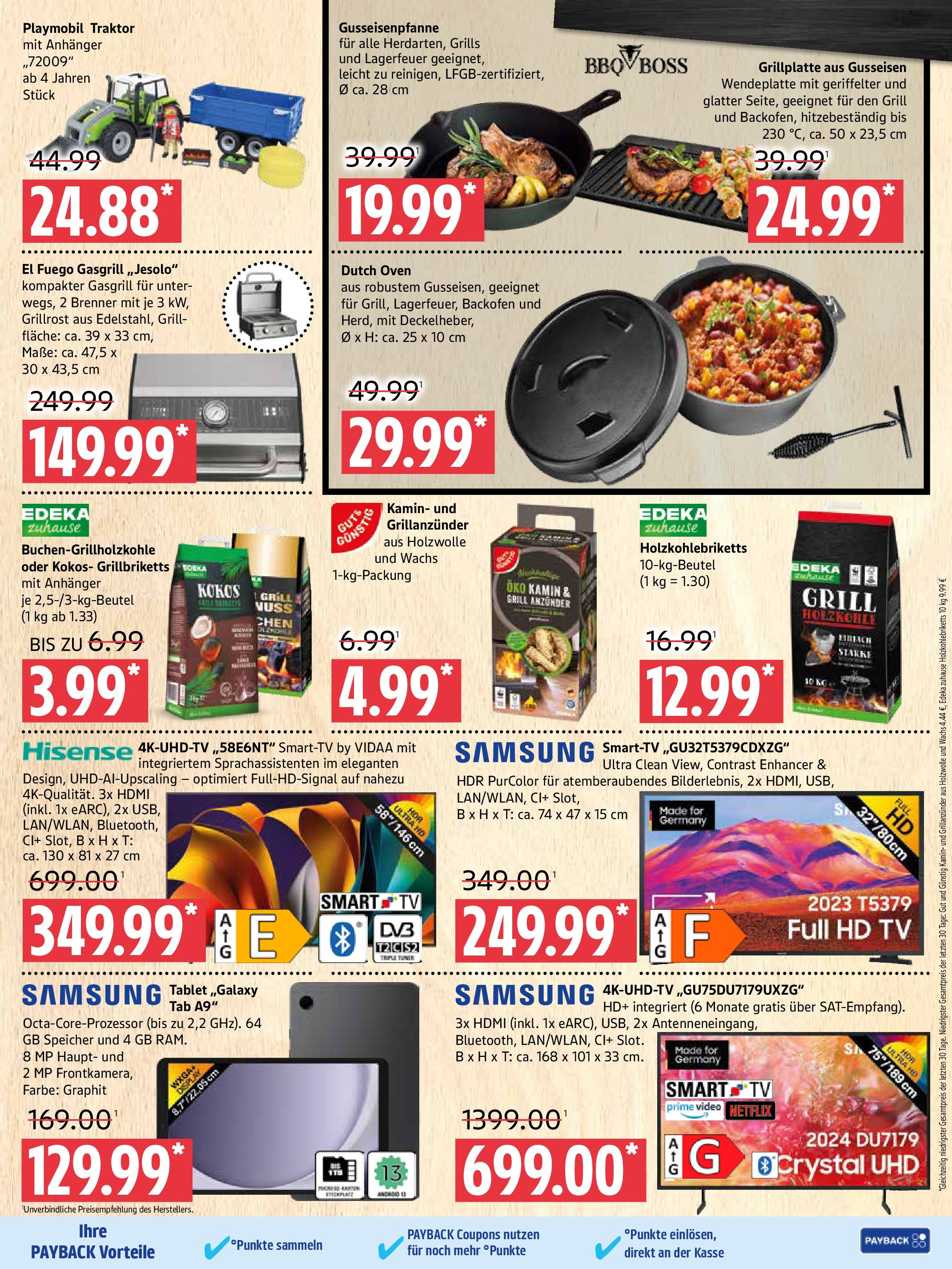 Marktkauf - Marktkauf: Wochenangebote (ab 30.06.2025) » Angebote online | Seite: 9 | Produkte: Hisense, Grill, Kamin, Tablet
