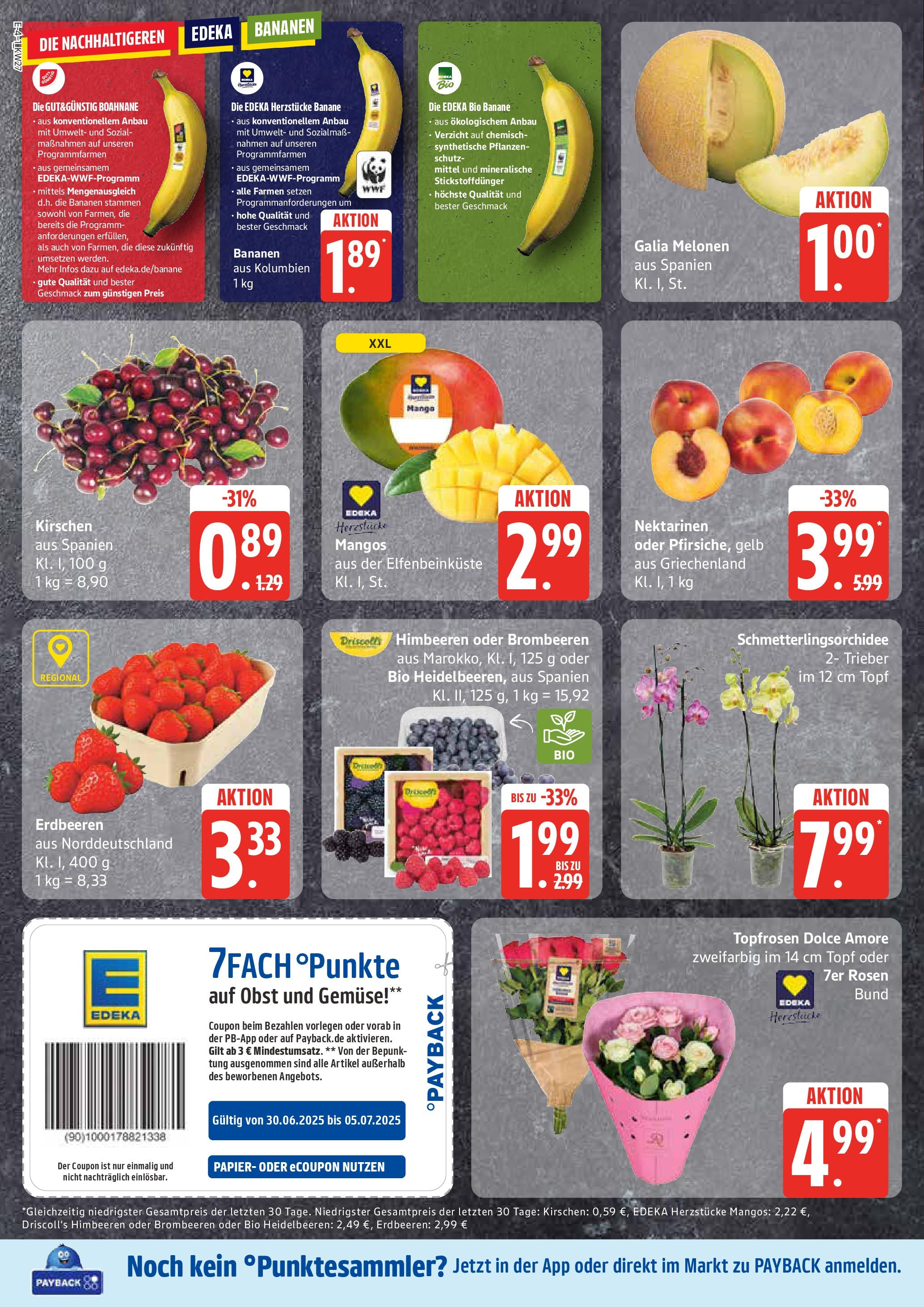 Edeka prospekt Ratzeburg	 (ab 29.06.2025) » Angebote Online | Seite: 4 | Produkte: Nektarinen, Heidelbeeren, Gemüse, Obst