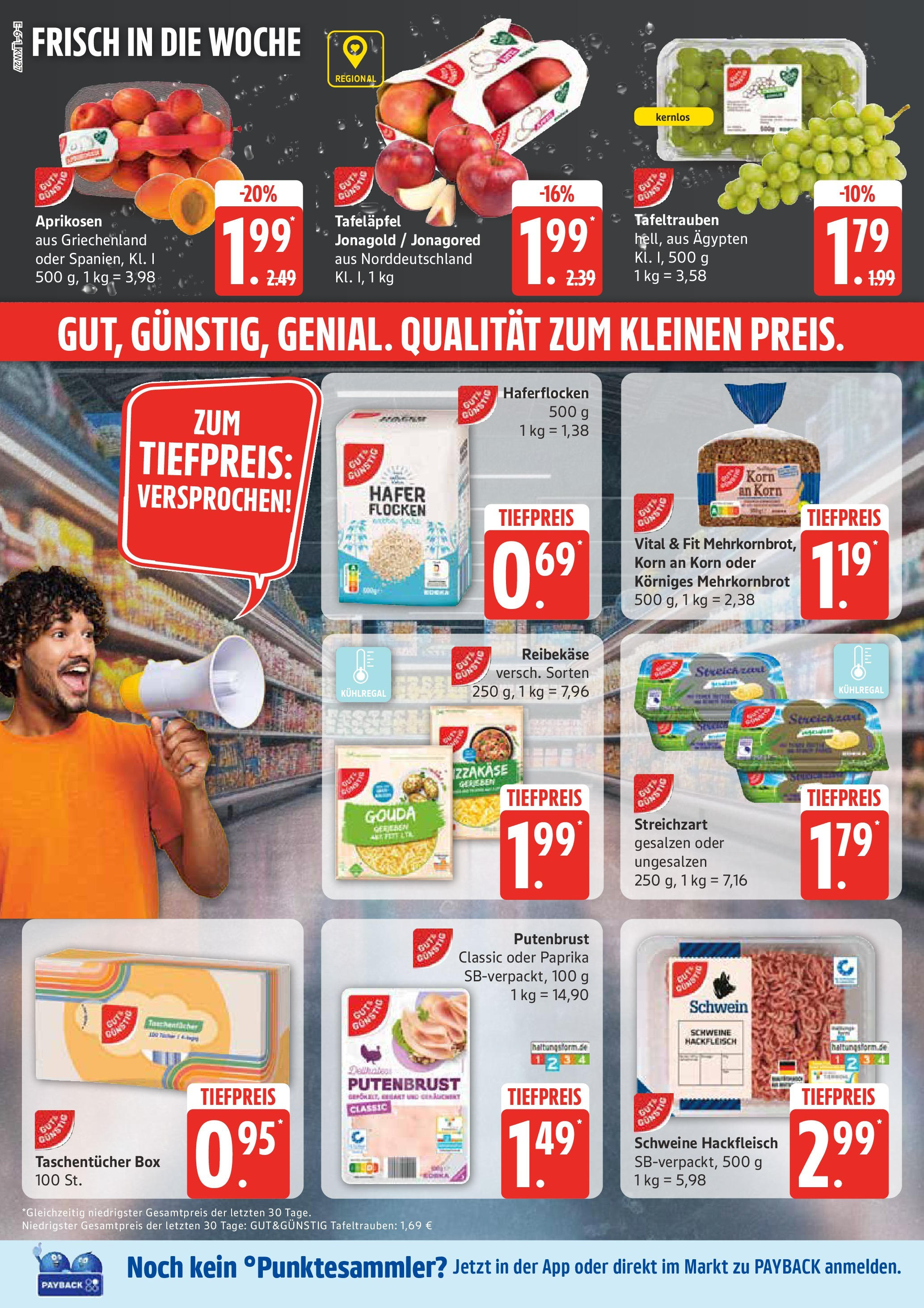 Edeka prospekt Ratzeburg	 (ab 29.06.2025) » Angebote Online | Seite: 6 | Produkte: Gouda, Box, Paprika, Hackfleisch