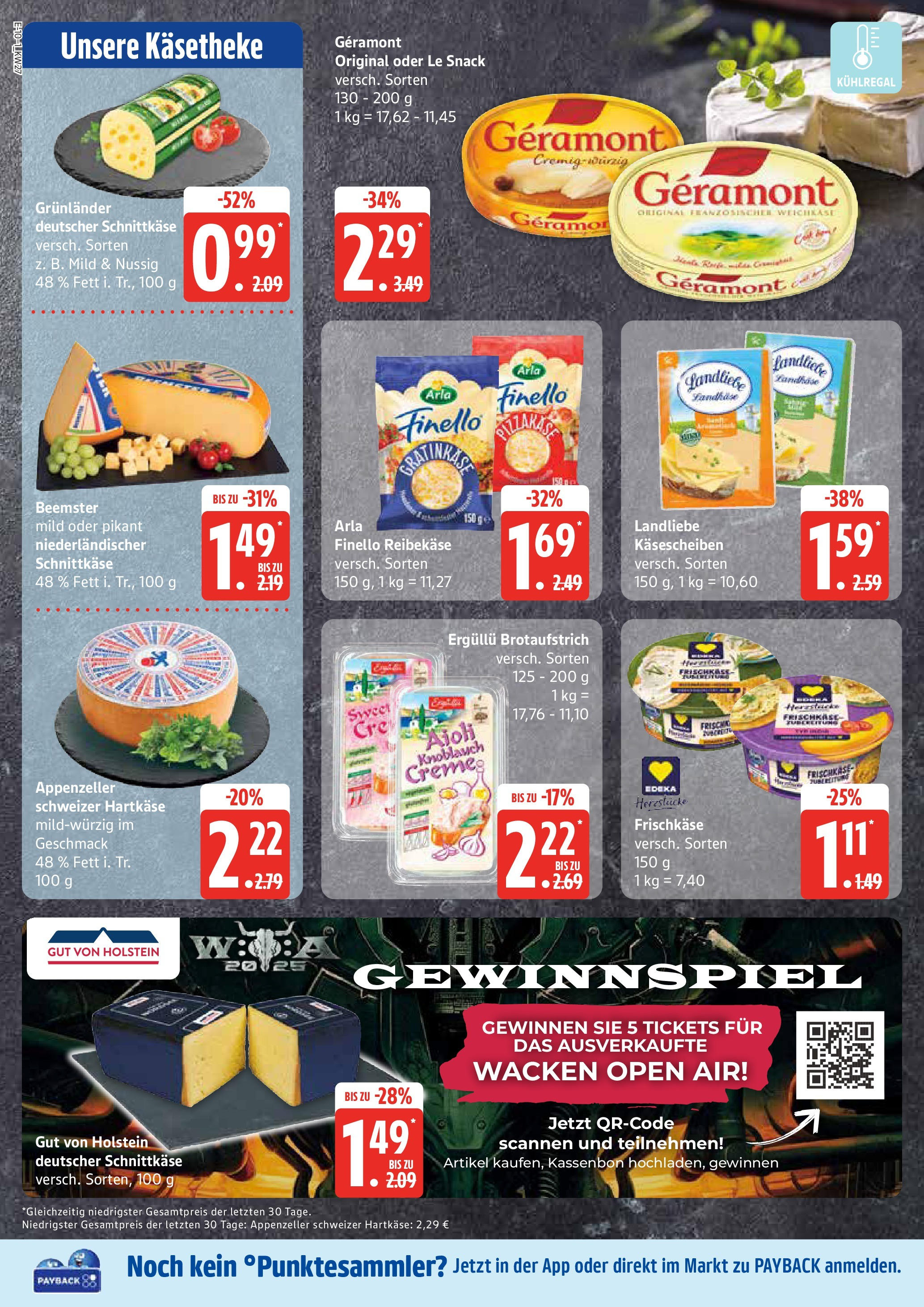 Edeka prospekt Ratzeburg	 (ab 29.06.2025) » Angebote Online | Seite: 10 | Produkte: Geramont, Knoblauch, Reibekase, Frischkase