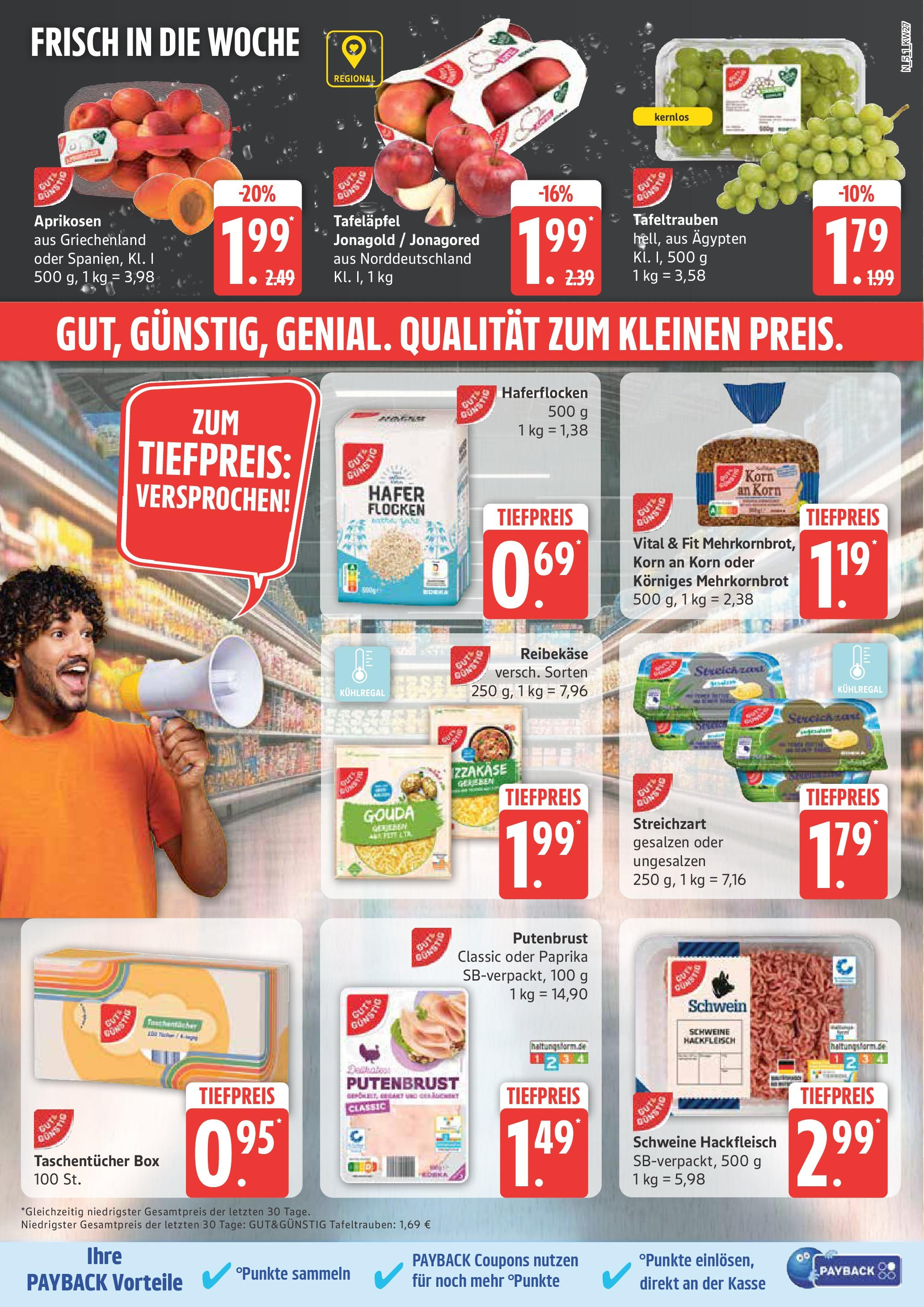 Edeka prospekt Rostock	 (ab 29.06.2025) » Angebote Online | Seite: 5 | Produkte: Box, Reibekase, Flocken, Hackfleisch