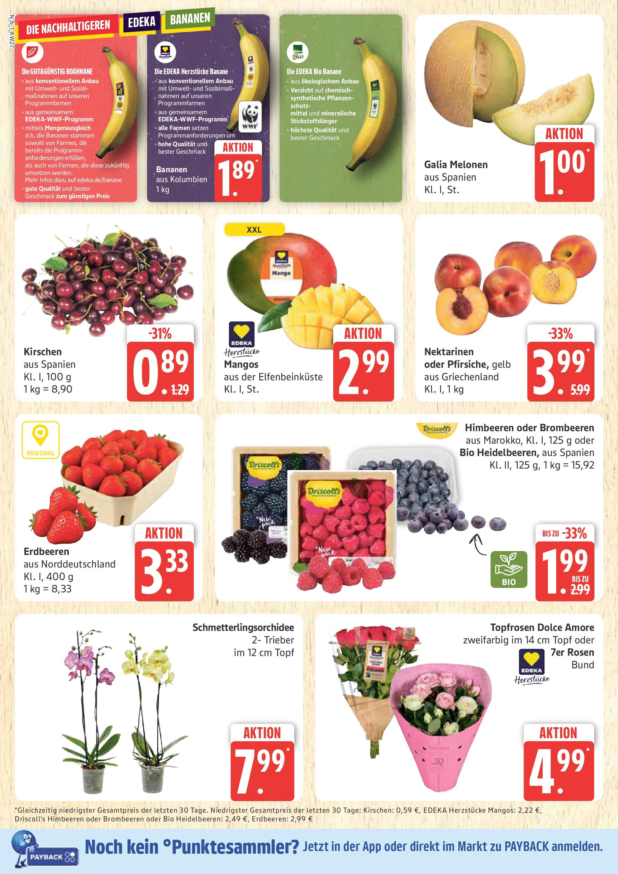 Marktkauf - Marktkauf: Wochenangebote (ab 30.06.2025) » Angebote online | Seite: 6 | Produkte: Himbeeren, Nektarinen, Kirschen, Erdbeeren