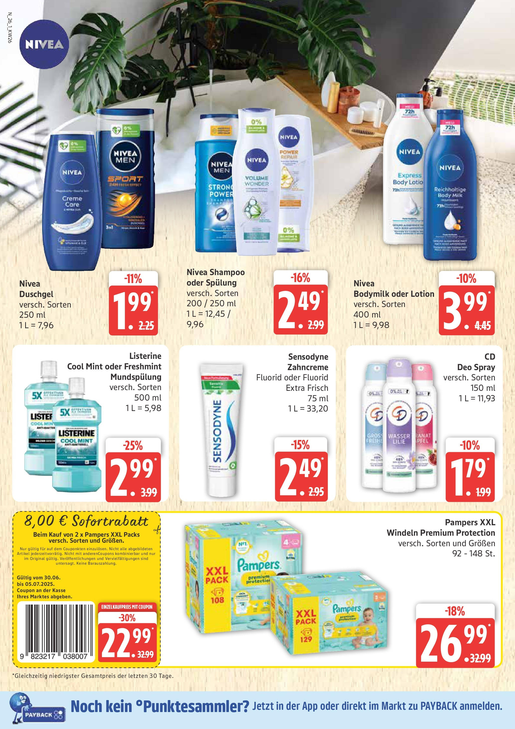 Edeka prospekt Rostock	 (ab 29.06.2025) » Angebote Online | Seite: 26 | Produkte: Spülung, Deodorant, Body Lotion, Shower Gel