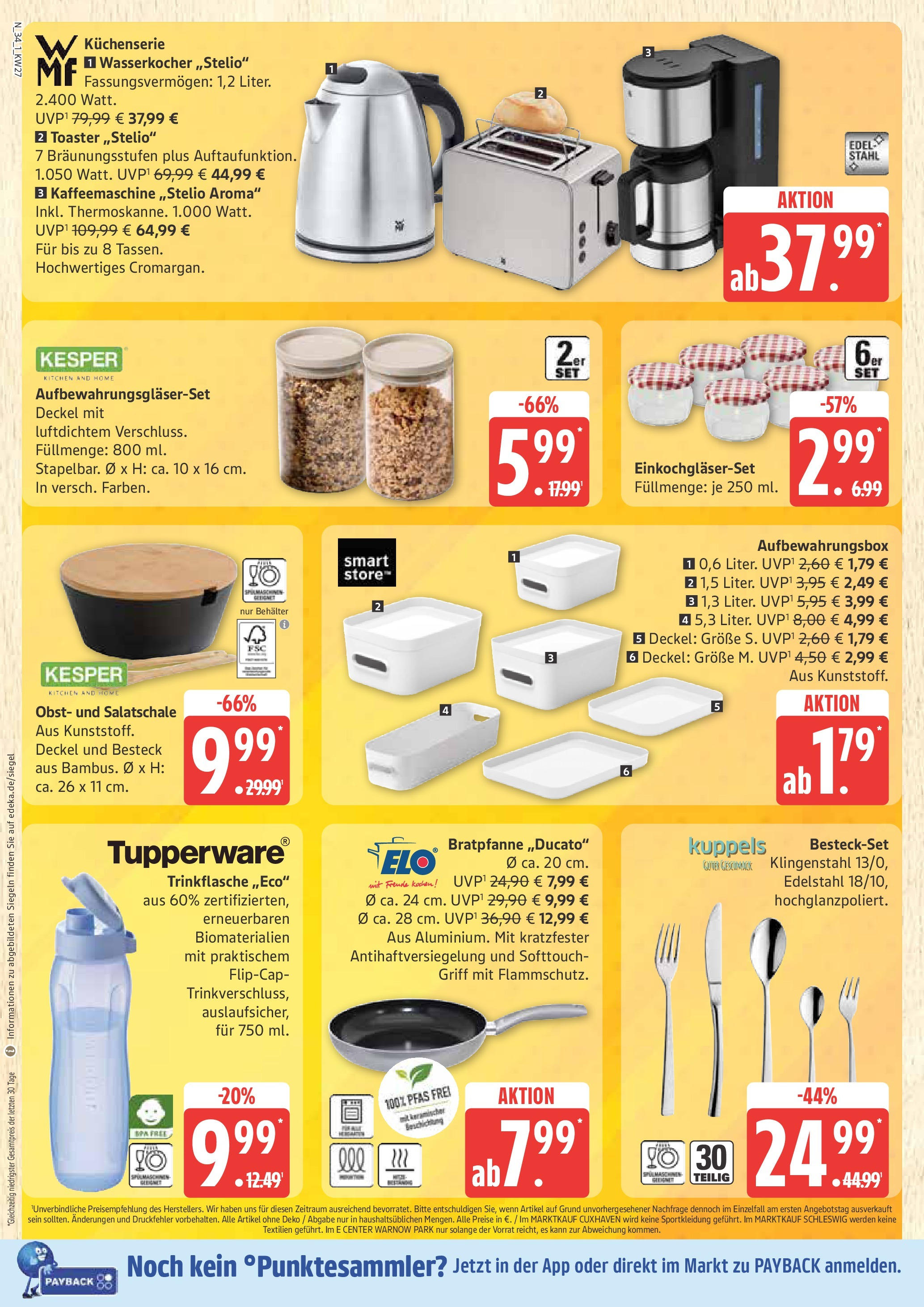 Edeka prospekt Rostock	 (ab 29.06.2025) » Angebote Online | Seite: 34 | Produkte: Kaffeemaschine, Wasserkocher, Box, Obst