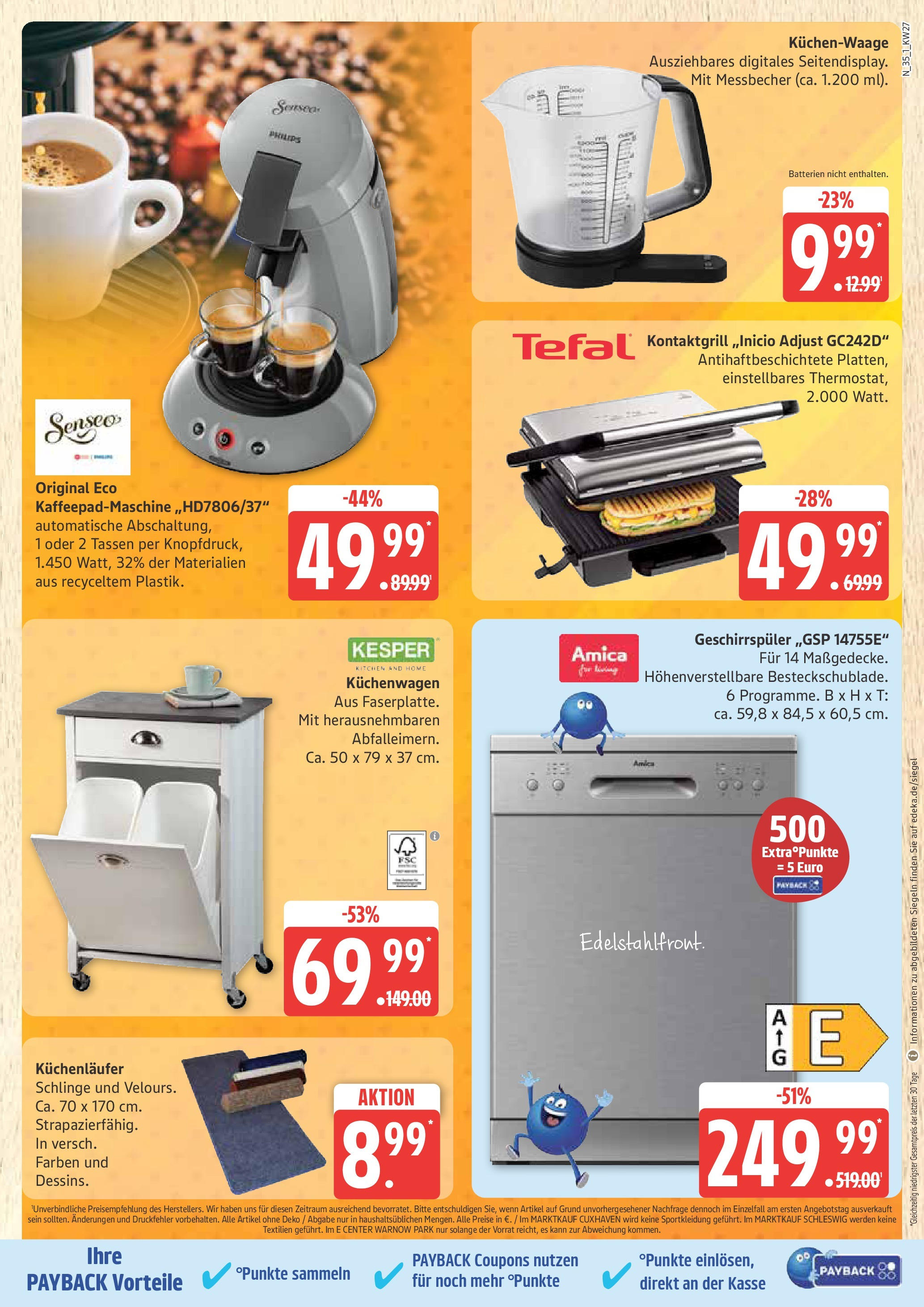 Edeka prospekt Rostock	 (ab 29.06.2025) » Angebote Online | Seite: 35 | Produkte: Philips, Geschirrspüler, Senseo, Batterien