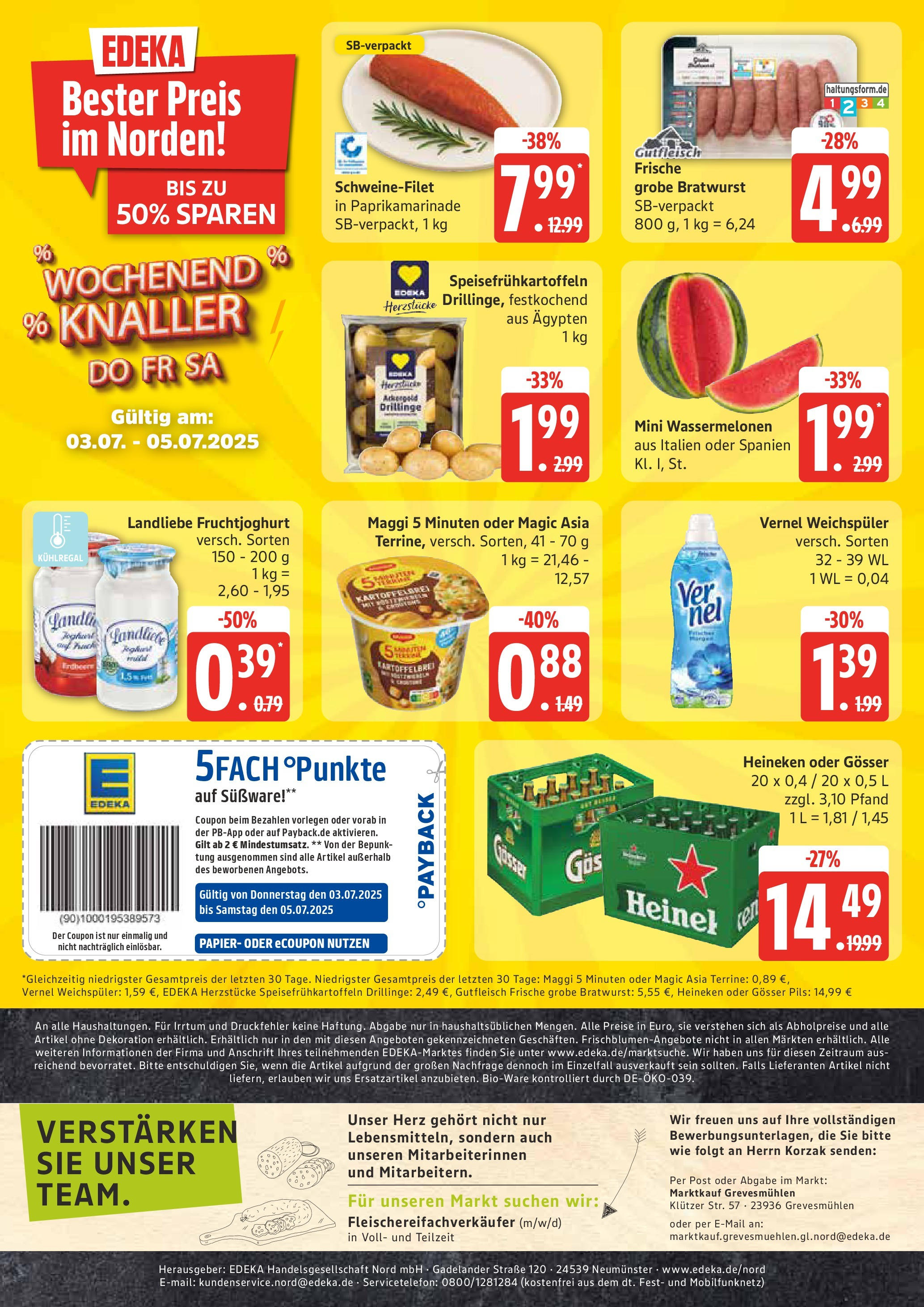 Marktkauf - Marktkauf: Wochenangebote (ab 30.06.2025) » Angebote online | Seite: 20 | Produkte: Pils, Bratwurst, Fruchtjoghurt, Weichspüler