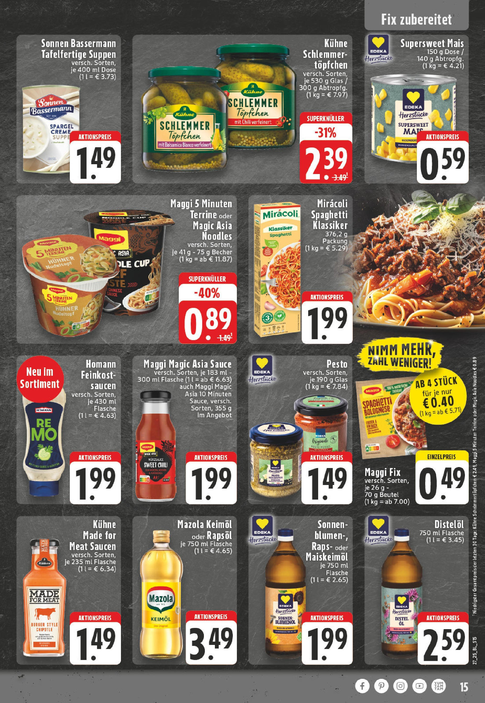 Edeka prospekt Herne-Sodingen	 (ab 29.06.2025) » Angebote Online | Seite: 15