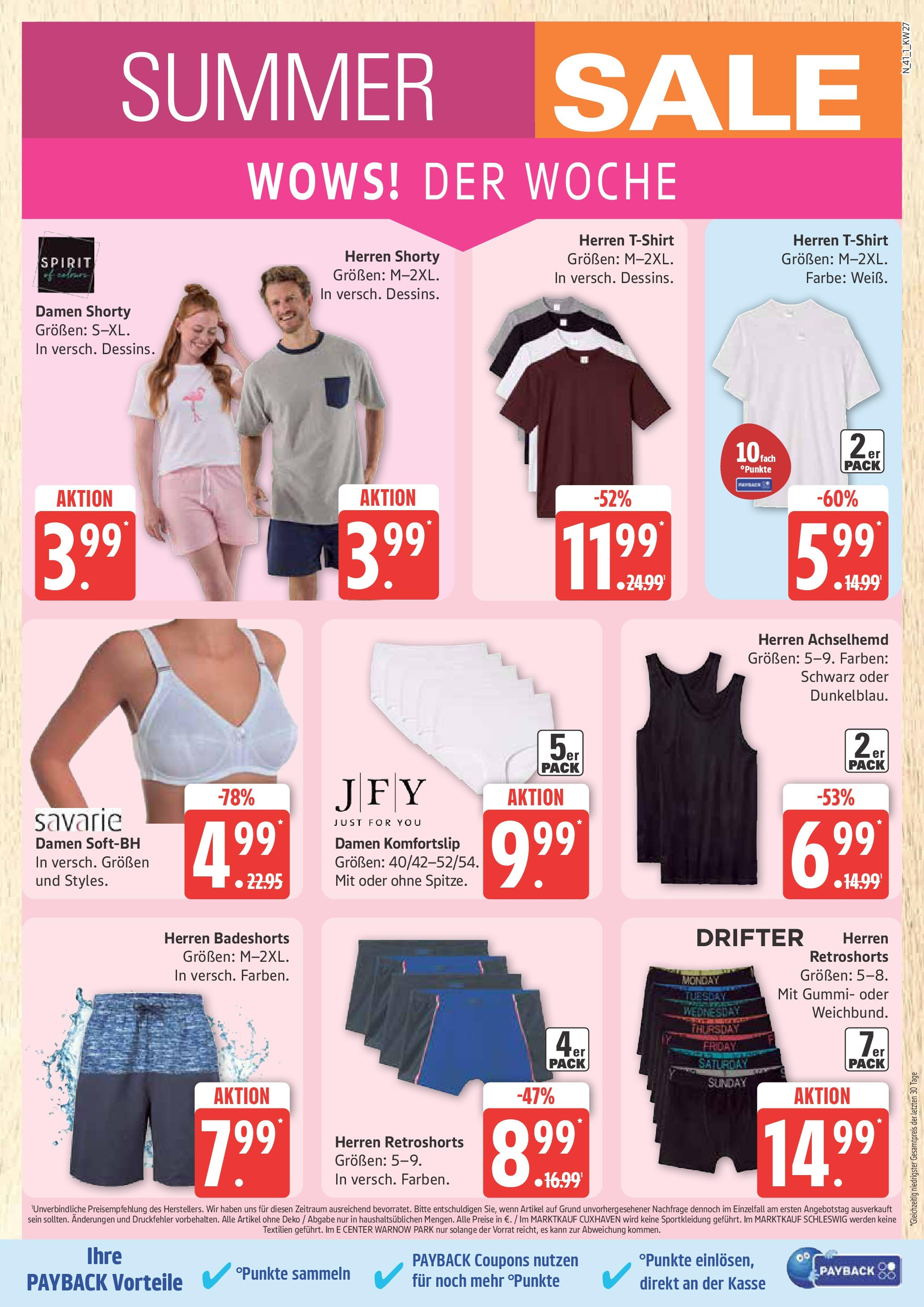 Edeka prospekt Rostock	 (ab 29.06.2025) » Angebote Online | Seite: 41 | Produkte: Top, Badeshorts, T-Shirt, Boxer