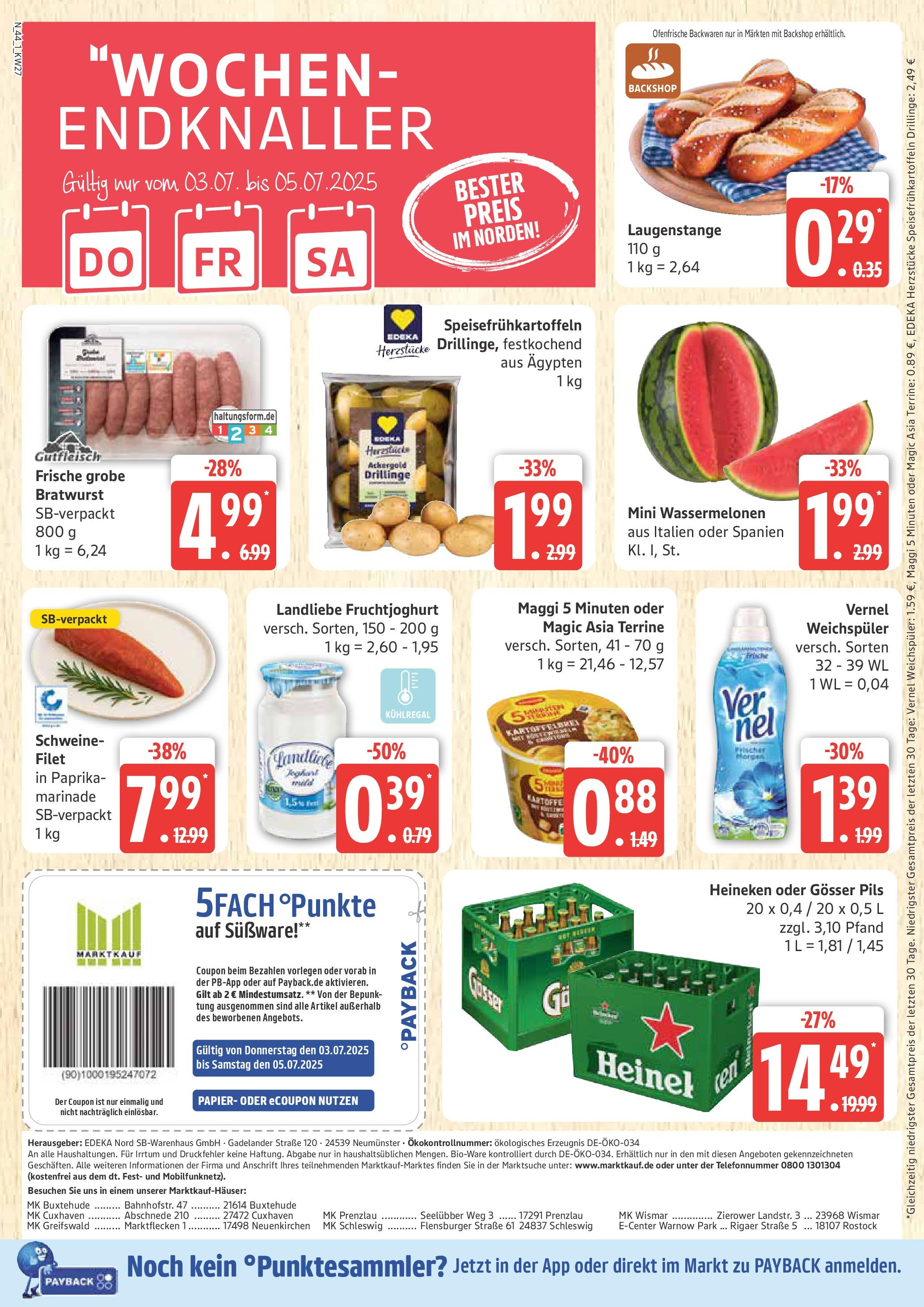 Marktkauf - Marktkauf: Wochenangebote (ab 30.06.2025) » Angebote online | Seite: 44 | Produkte: Maggi, Fruchtjoghurt, Flensburger, Paprika