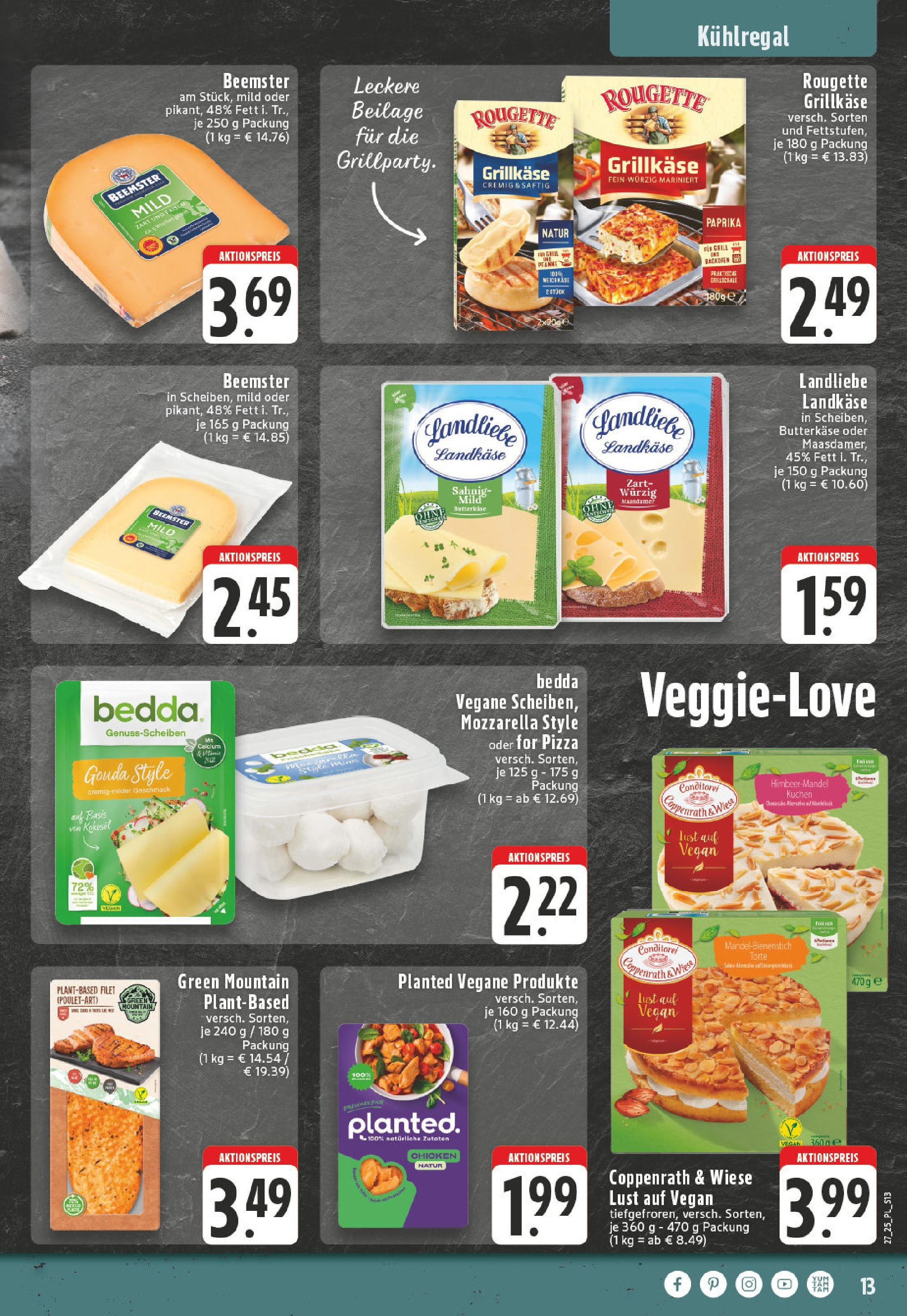 Edeka prospekt Eschweiler-Dürwiß	 (ab 29.06.2025) » Angebote Online | Seite: 13 | Produkte: Paprika, Backofen, Pizza, Kuchen
