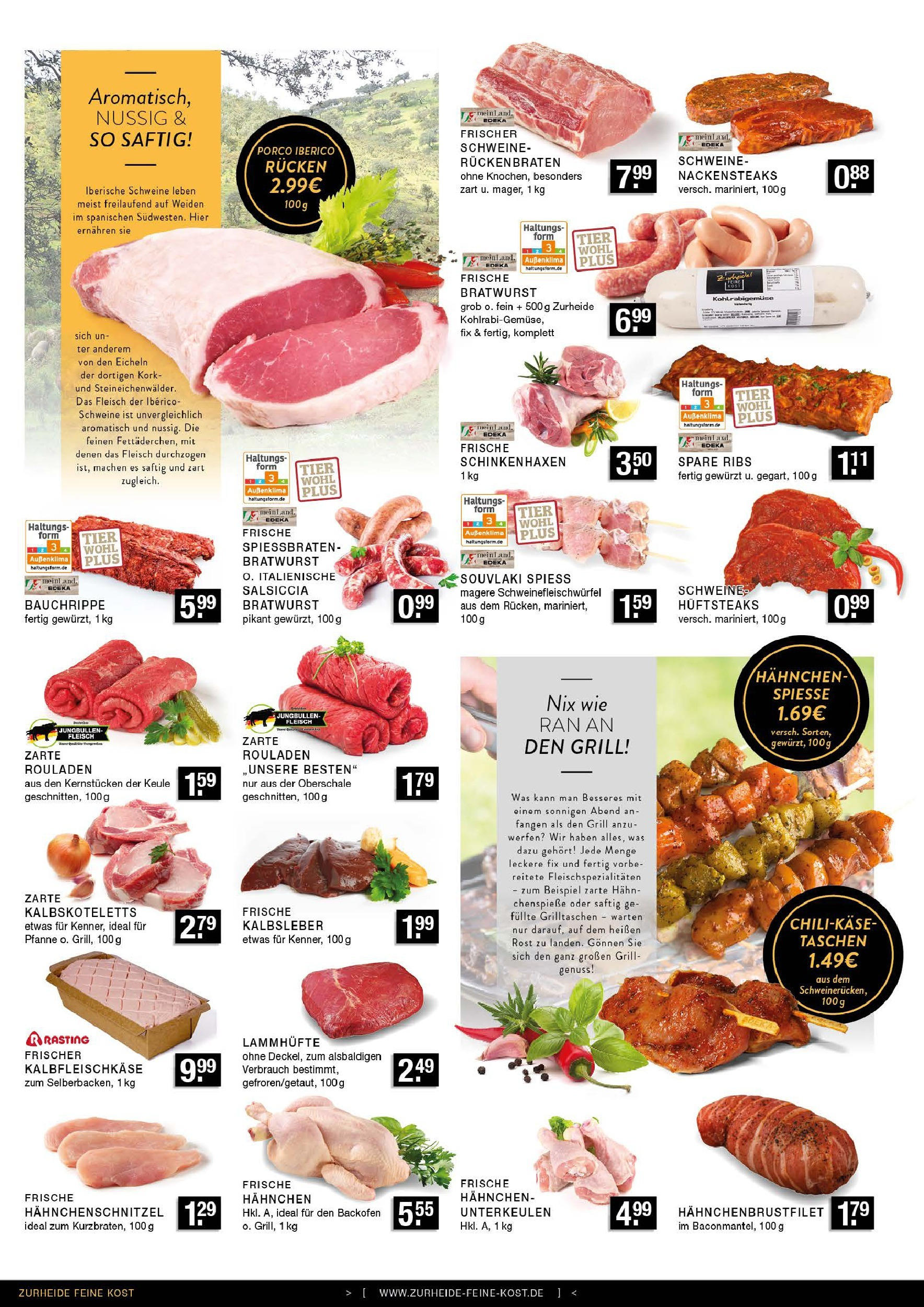 Edeka prospekt Essen	 (ab 29.06.2025) » Angebote Online | Seite: 2 | Produkte: Nackensteaks, Spare ribs, Spieße, Fleisch