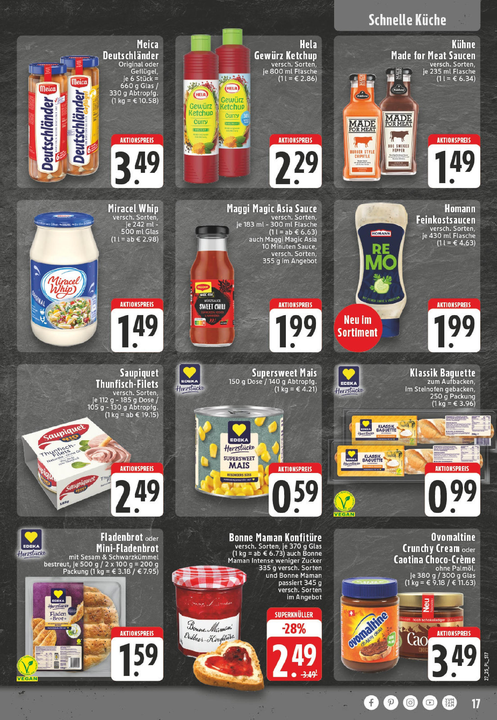Edeka prospekt Eschweiler-Dürwiß	 (ab 29.06.2025) » Angebote Online | Seite: 17 | Produkte: Maggi, Thunfisch, Küche, Ketchup