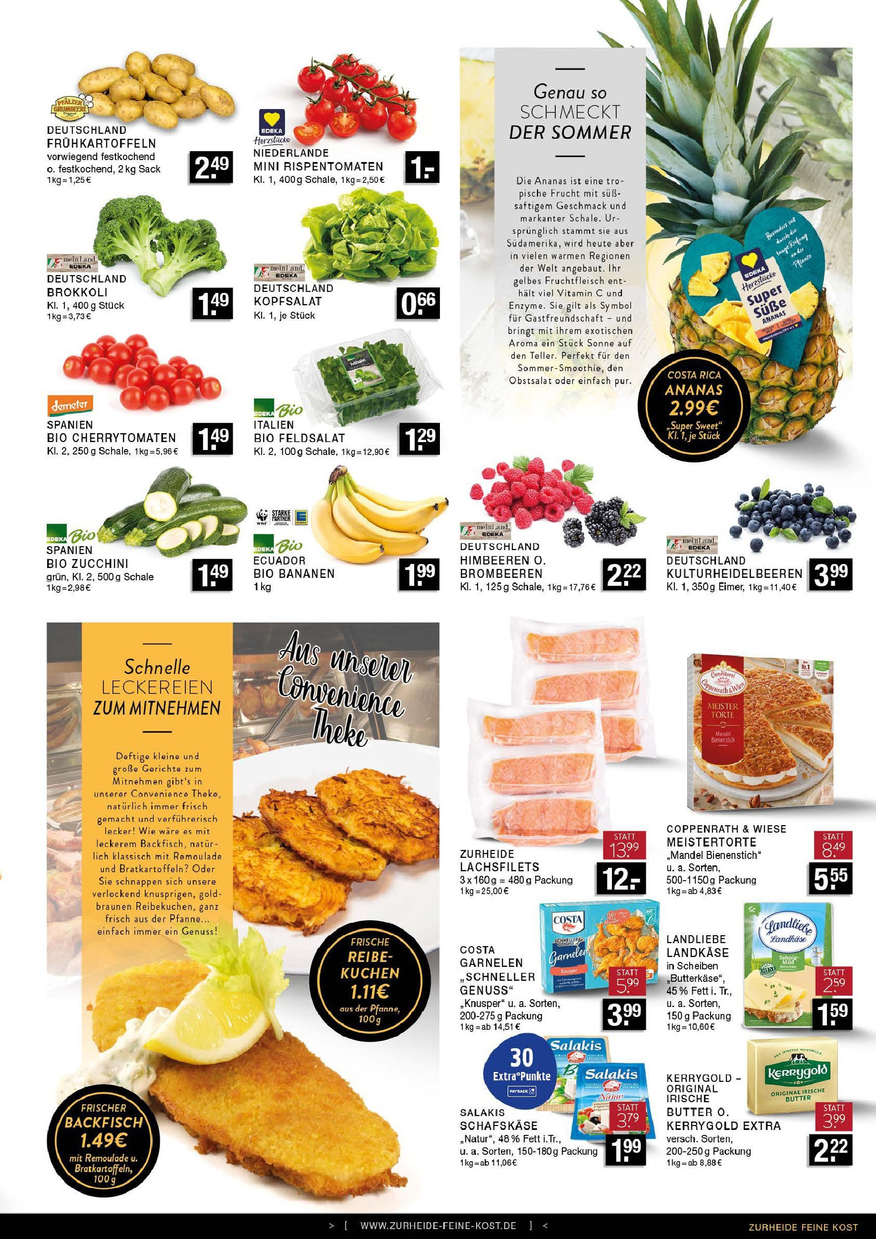 Edeka prospekt Essen	 (ab 29.06.2025) » Angebote Online | Seite: 5 | Produkte: Bananen, Brokkoli, Salakis, Kuchen
