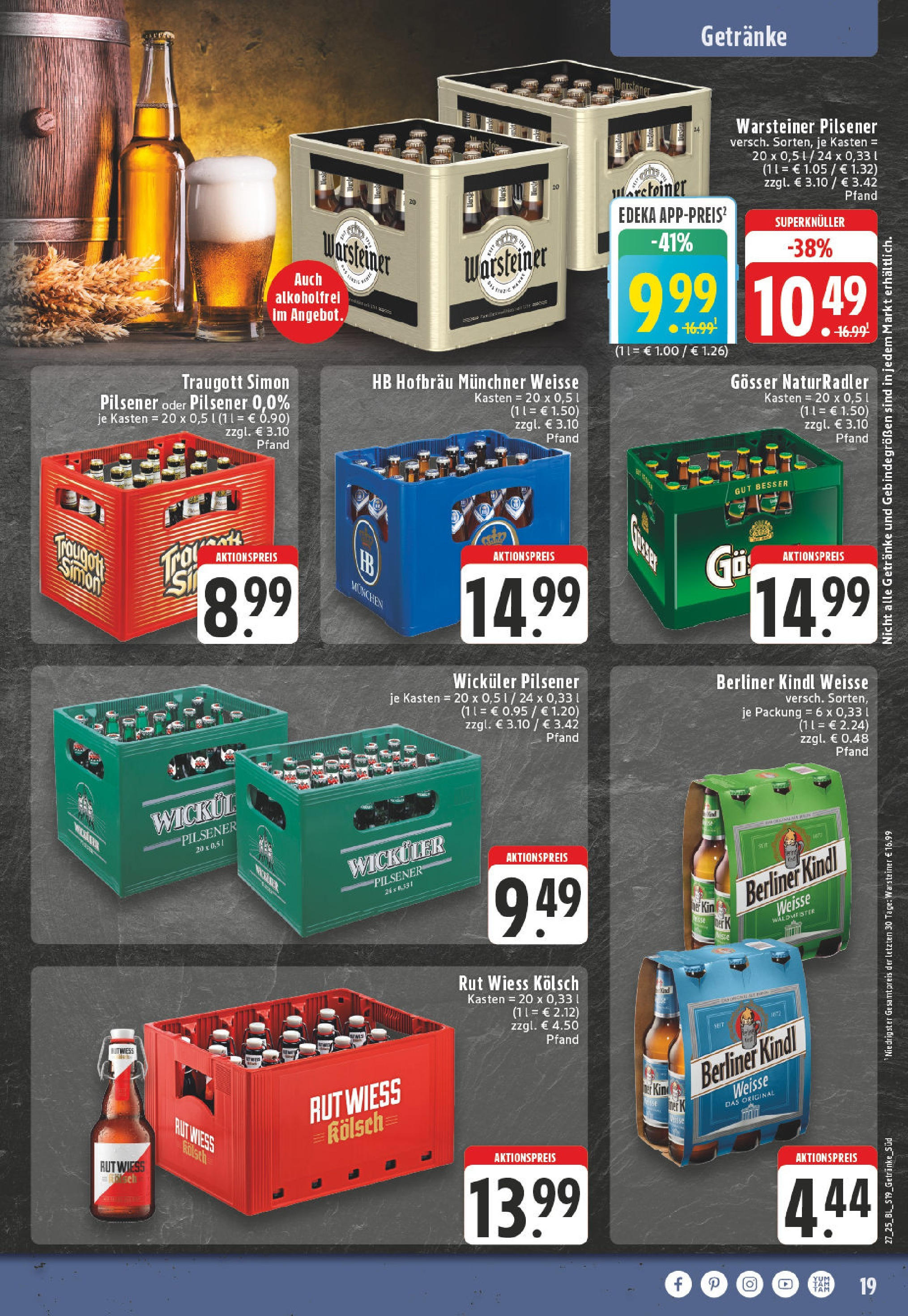 Edeka prospekt Langerwehe	 (ab 29.06.2025) » Angebote Online | Seite: 19