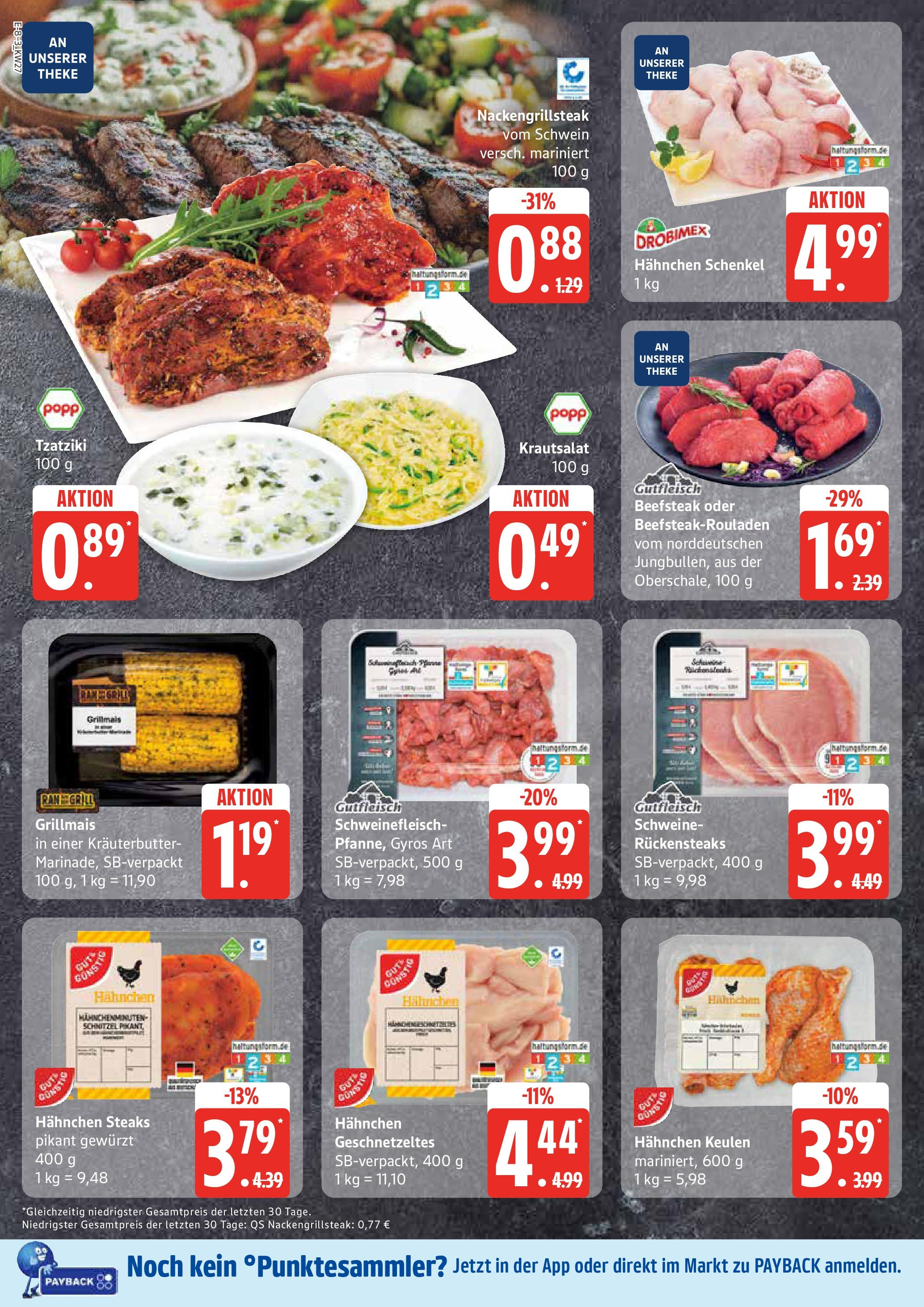 Edeka prospekt Bad Schwartau	 (ab 29.06.2025) » Angebote Online | Seite: 8 | Produkte: Hahnchen, Theke, Pane, Gyros