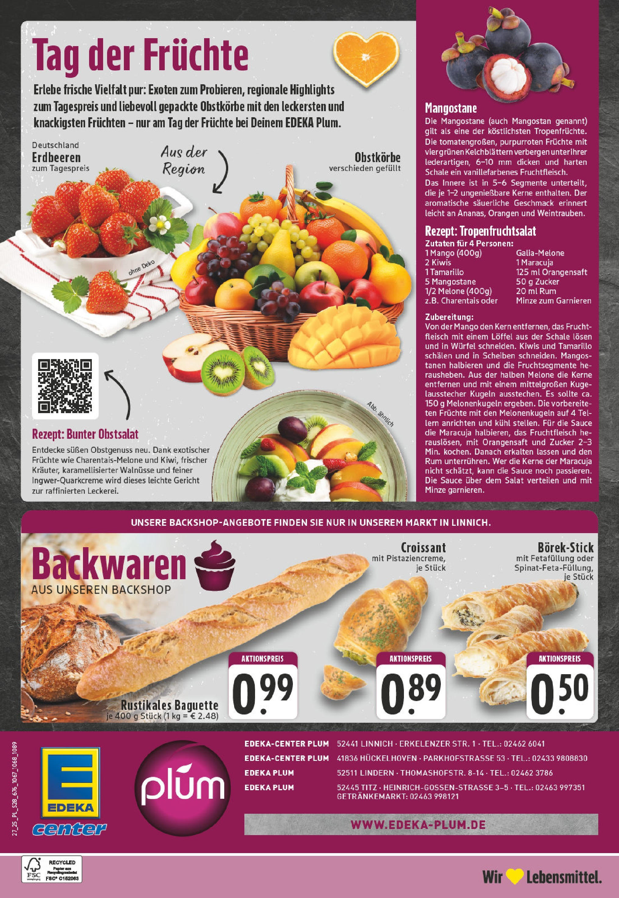 Edeka prospekt Linnich	 (ab 29.06.2025) » Angebote Online | Seite: 28 | Produkte: Rum, Croissant, Mango, Fleisch