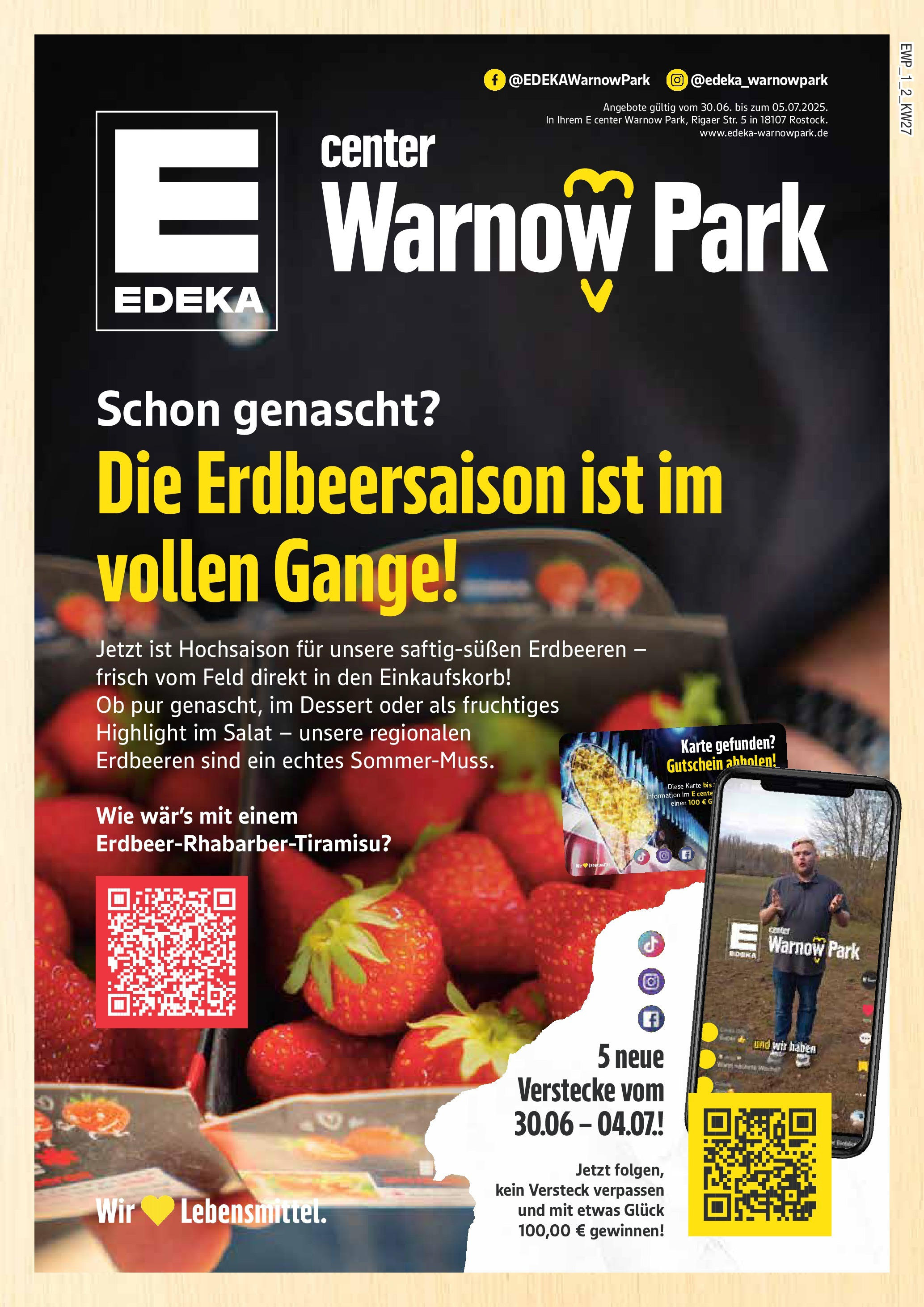 Edeka prospekt Rostock	 (ab 29.06.2025) » Angebote Online | Seite: 1 | Produkte: Erdbeeren, Salat