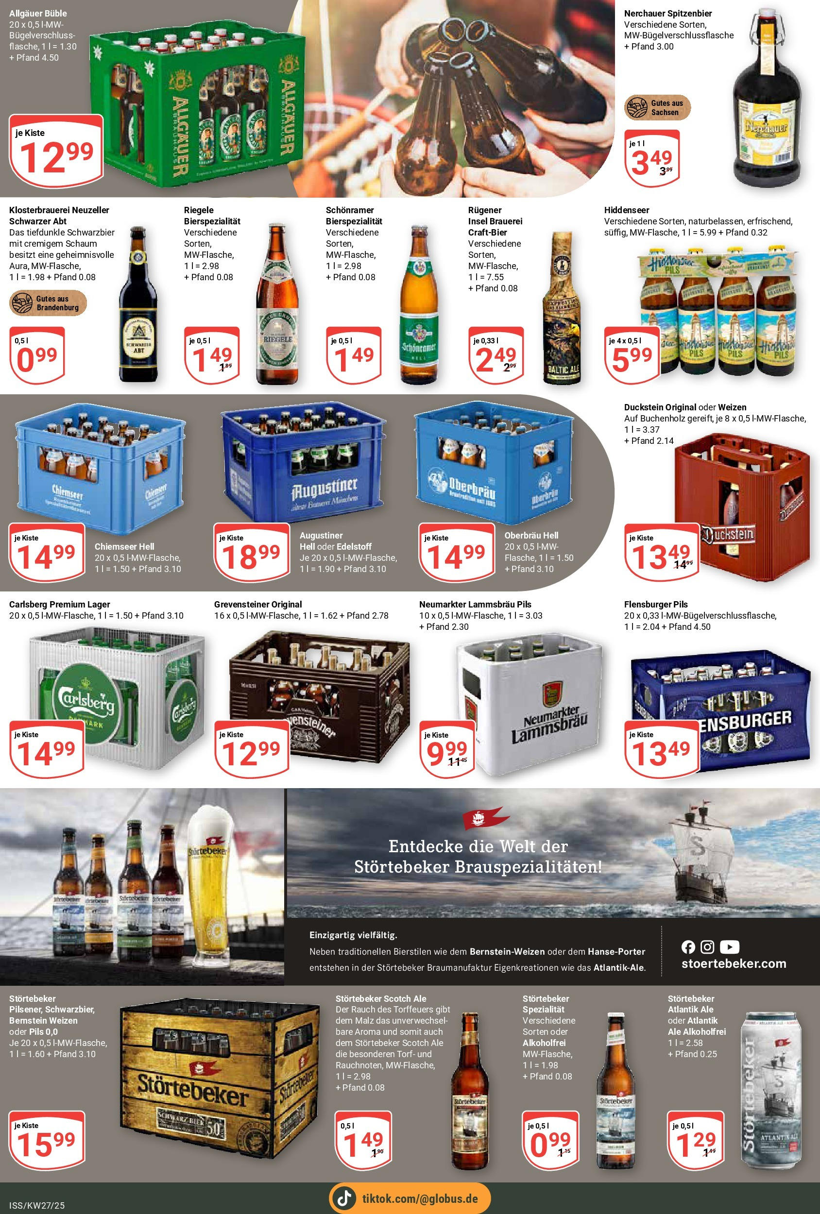 Globus prospekt Isserstedt	 (ab 29.06.2025) » Angebote online | Seite: 19 | Produkte: Carlsberg, Pils, Flensburger