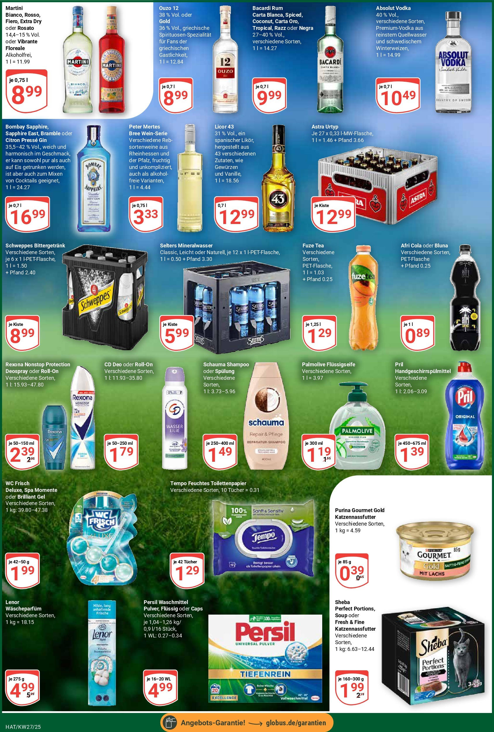Globus prospekt Hattersheim	 (ab 29.06.2025) » Angebote online | Seite: 10 | Produkte: Bacardi, Sheba, Schauma shampoo, Bree