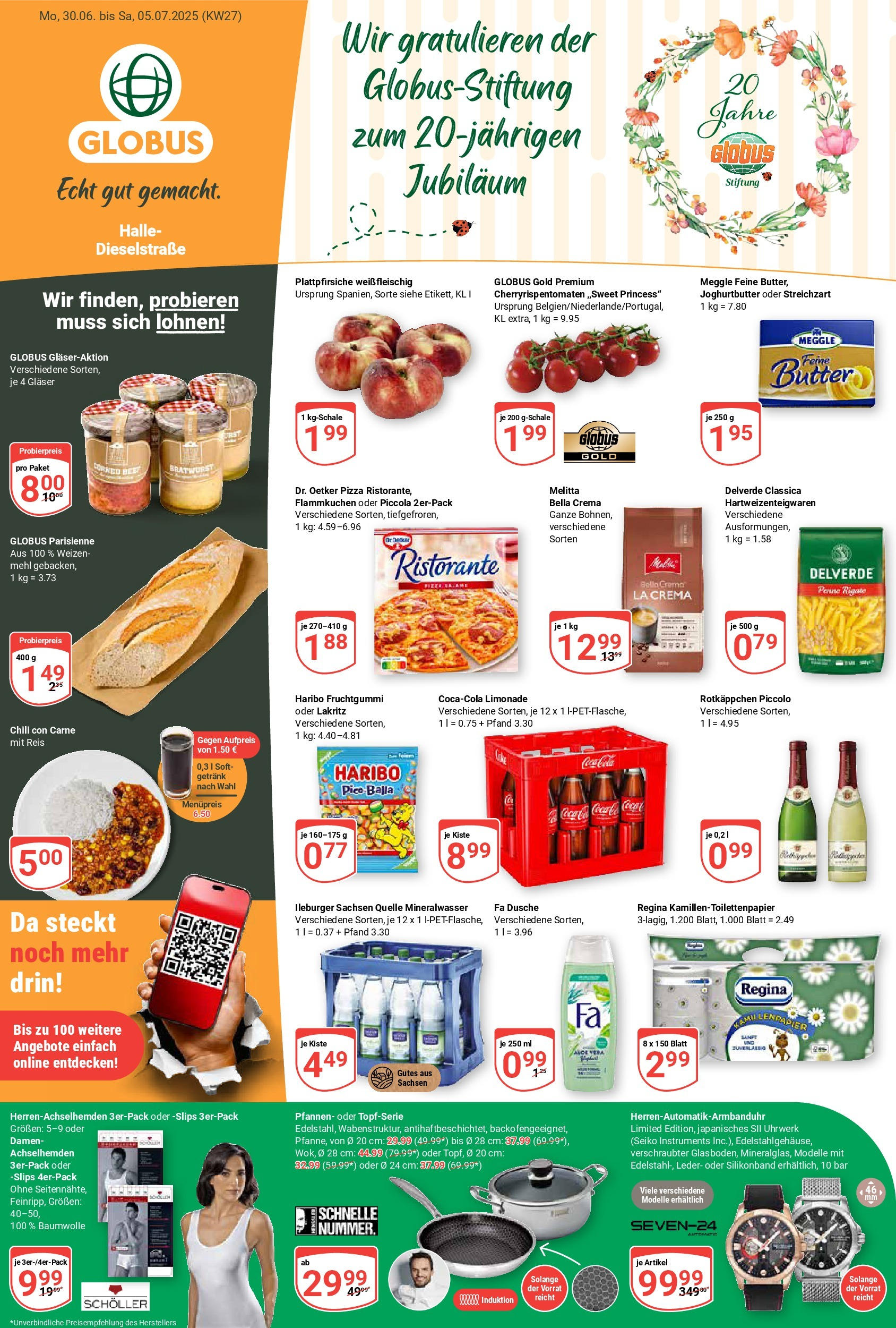 Globus prospekt Halle (saale)	 (ab 29.06.2025) » Angebote online | Seite: 3 | Produkte: Dusche, Rotkäppchen, Pasta, Reis