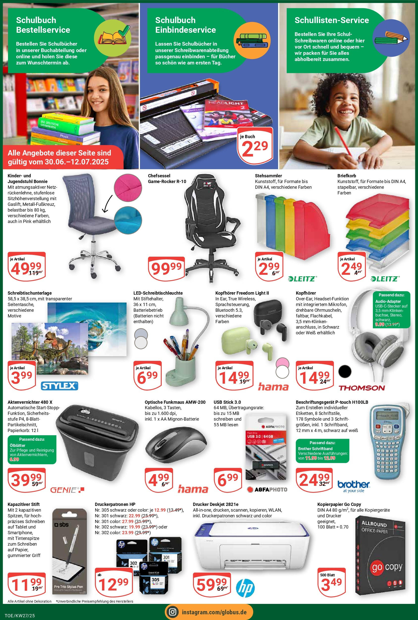 Globus prospekt Tönisvorst	 (ab 29.06.2025) » Angebote online | Seite: 4 | Produkte: Batterien, Usb stick, Tablet, Audio