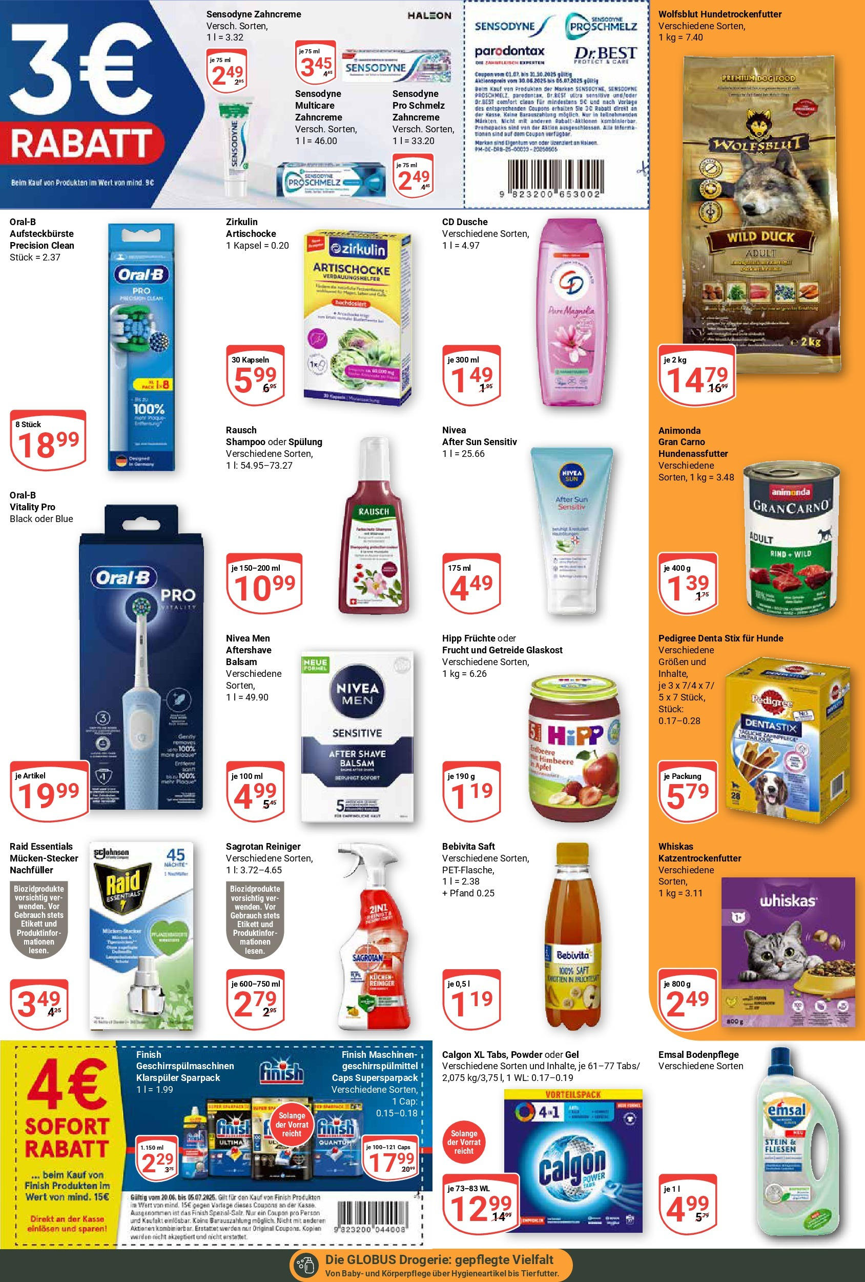 Globus prospekt Schwandorf	 (ab 29.06.2025) » Angebote online | Seite: 8 | Produkte: Spülung, Himbeere, Kuchen, Whiskas