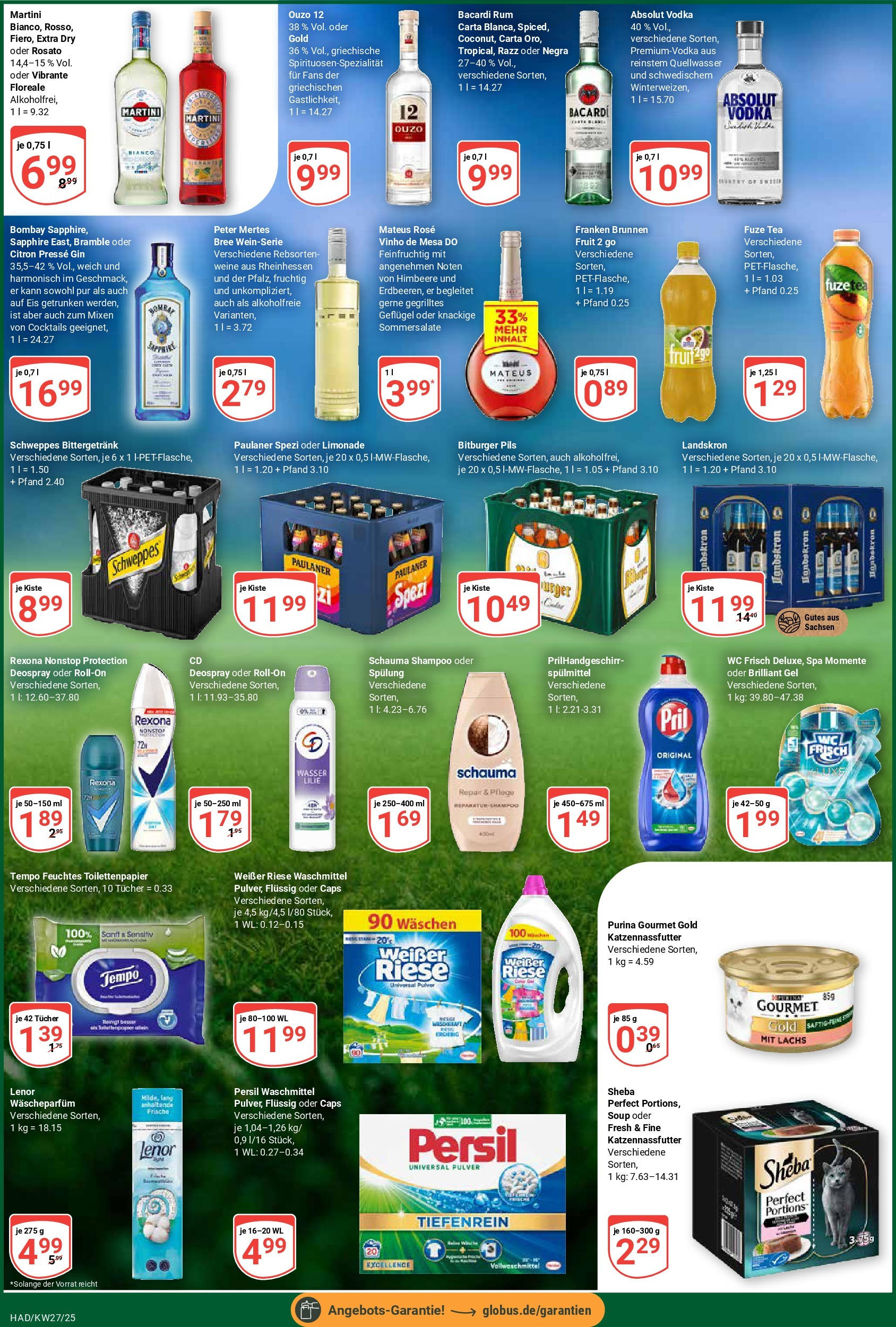 Globus prospekt Halle (saale)	 (ab 29.06.2025) » Angebote online | Seite: 7 | Produkte: Ouzo, Spülung, Schweppes, Tempo