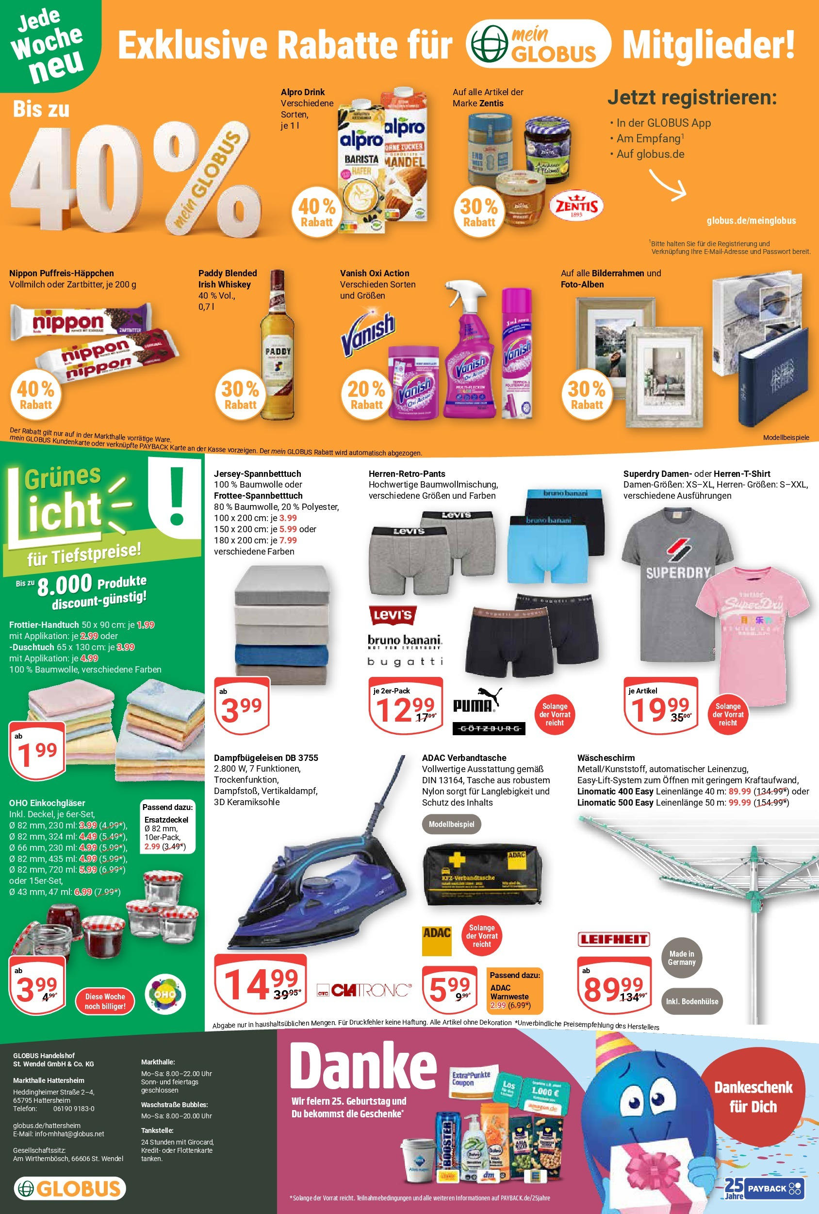 Globus prospekt Hattersheim	 (ab 29.06.2025) » Angebote online | Seite: 27 | Produkte: Tasche, T-Shirt, Whiskey, Telefon