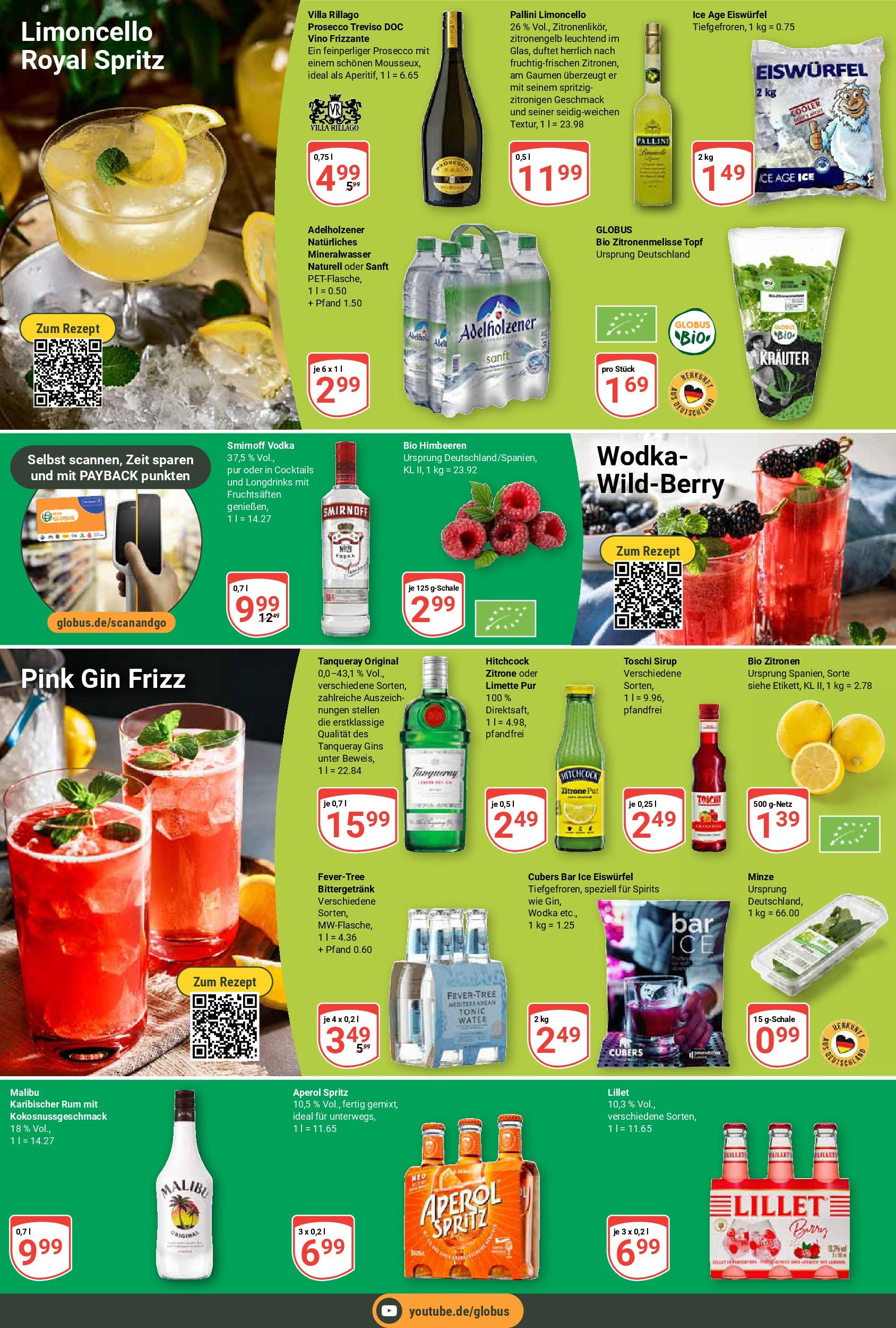 Globus prospekt Schwandorf	 (ab 29.06.2025) » Angebote online | Seite: 18 | Produkte: Sirup, Lillet, Prosecco, Limette