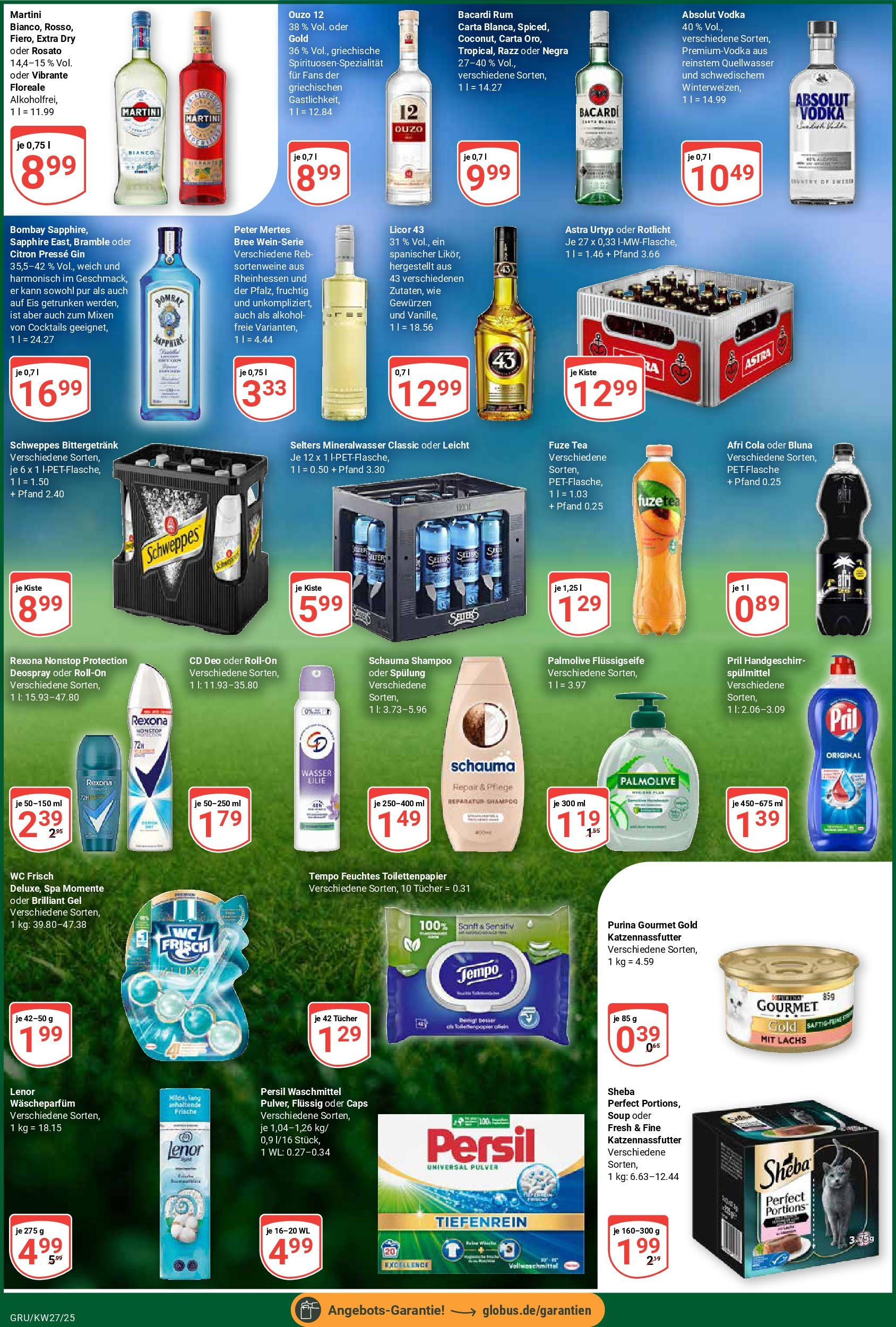Globus prospekt Grünstadt	 (ab 29.06.2025) » Angebote online | Seite: 10 | Produkte: Bree, Deodorant, Eis, Feuchtes Toilettenpapier