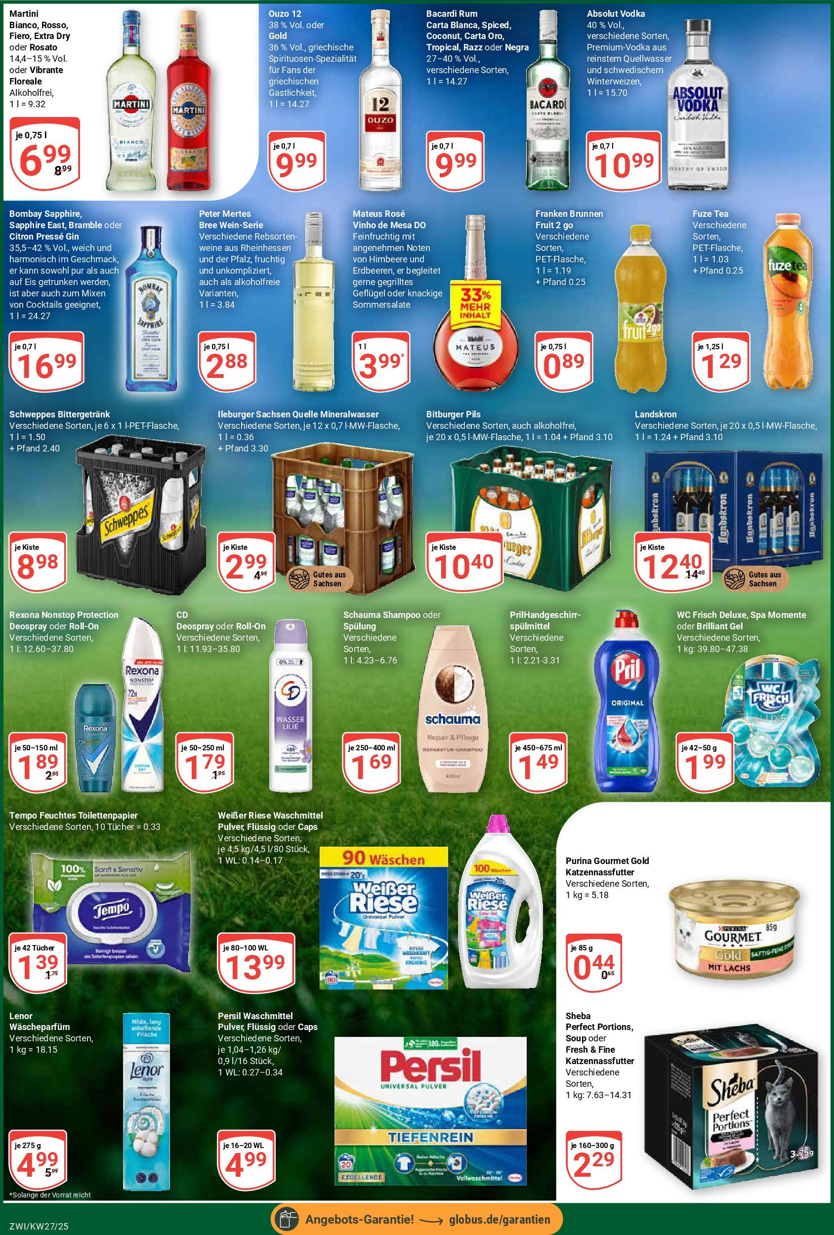 Globus prospekt Zwickau	 (ab 29.06.2025) » Angebote online | Seite: 7 | Produkte: Pils, Pril, Persil, Toilettenpapier