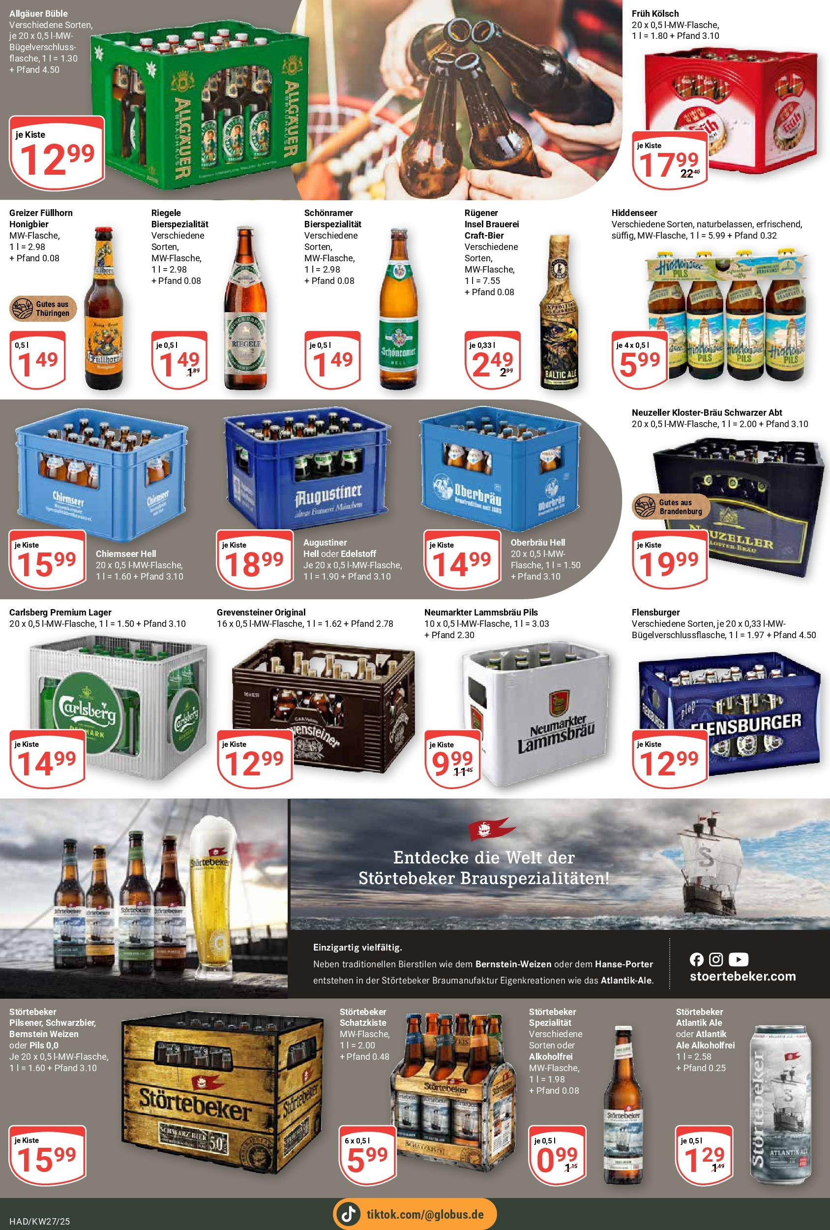 Globus prospekt Halle (saale)	 (ab 29.06.2025) » Angebote online | Seite: 19 | Produkte: Carlsberg, Pils, Flensburger