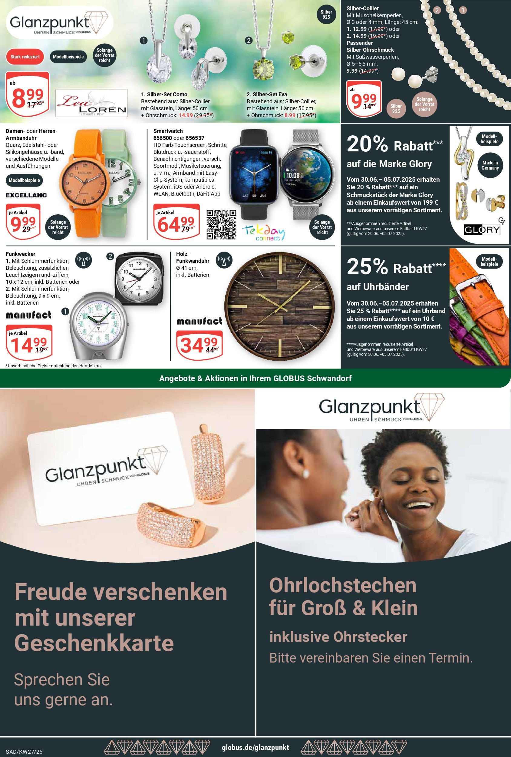 Globus prospekt Schwandorf	 (ab 29.06.2025) » Angebote online | Seite: 21 | Produkte: Smartwatch, Batterien