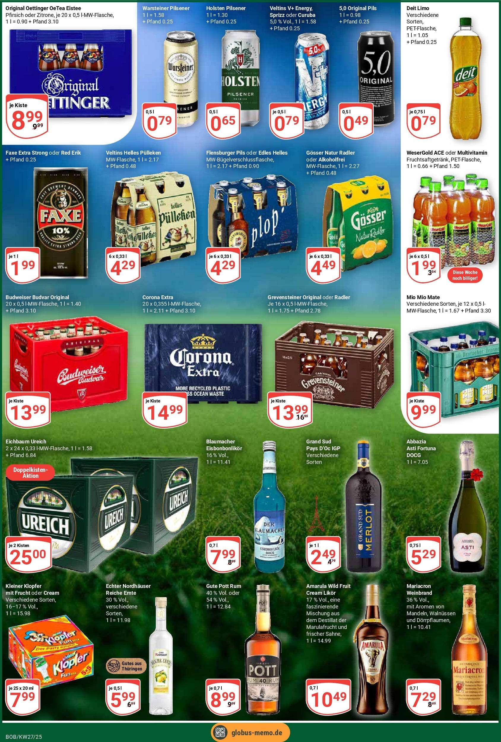 Globus prospekt Bobenheim-Roxheim	 (ab 29.06.2025) » Angebote online | Seite: 12 | Produkte: Pils, Mio mio mate, Flensburger, Radler